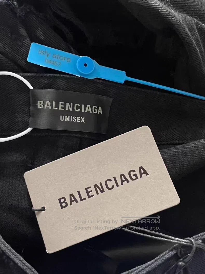 Balenciaga Balenciaga Mud Dyed Destroyed Denim Jeans Size US 34 / EU 50 - 4 Thumbnail
