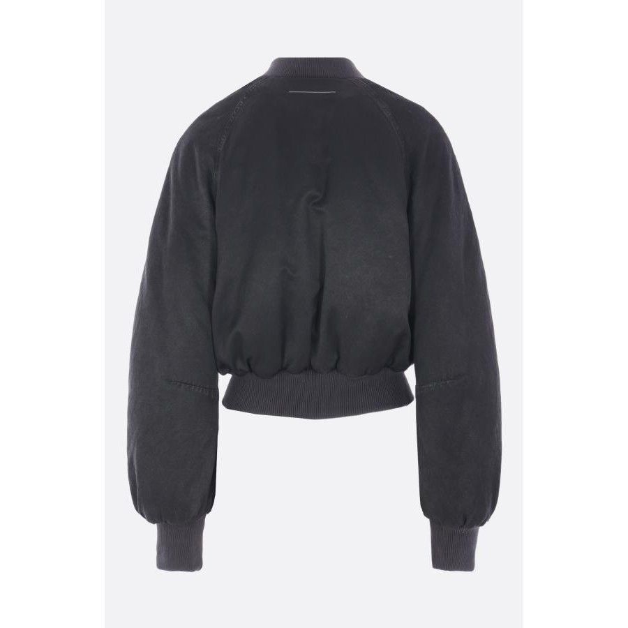 Maison Margiela MM6 Gray Technical Cotton Padded Bomber Jacket New & Authent Size S / US 4 / IT 40 - 2 Thumbnail