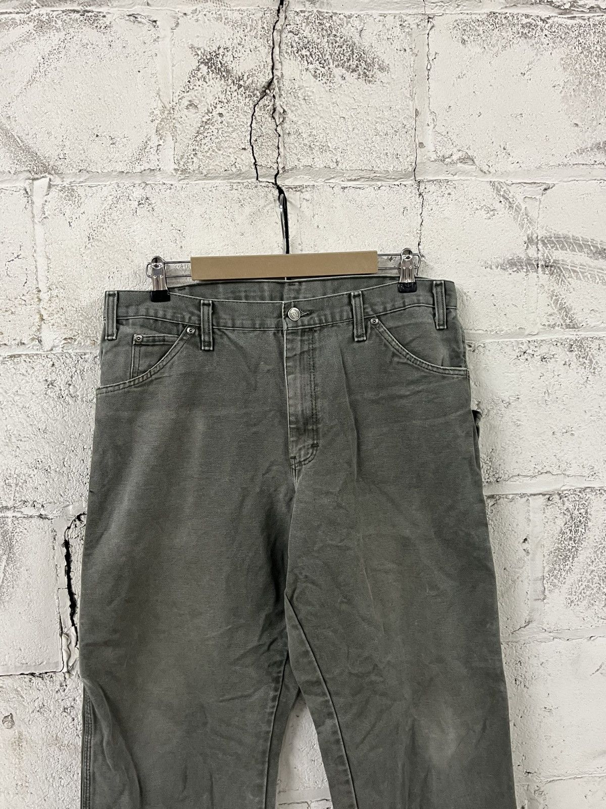 Carhartt Vintage dickies faded green carpenter cargo pants baggy Size US 36 / EU 52 - 11 Thumbnail