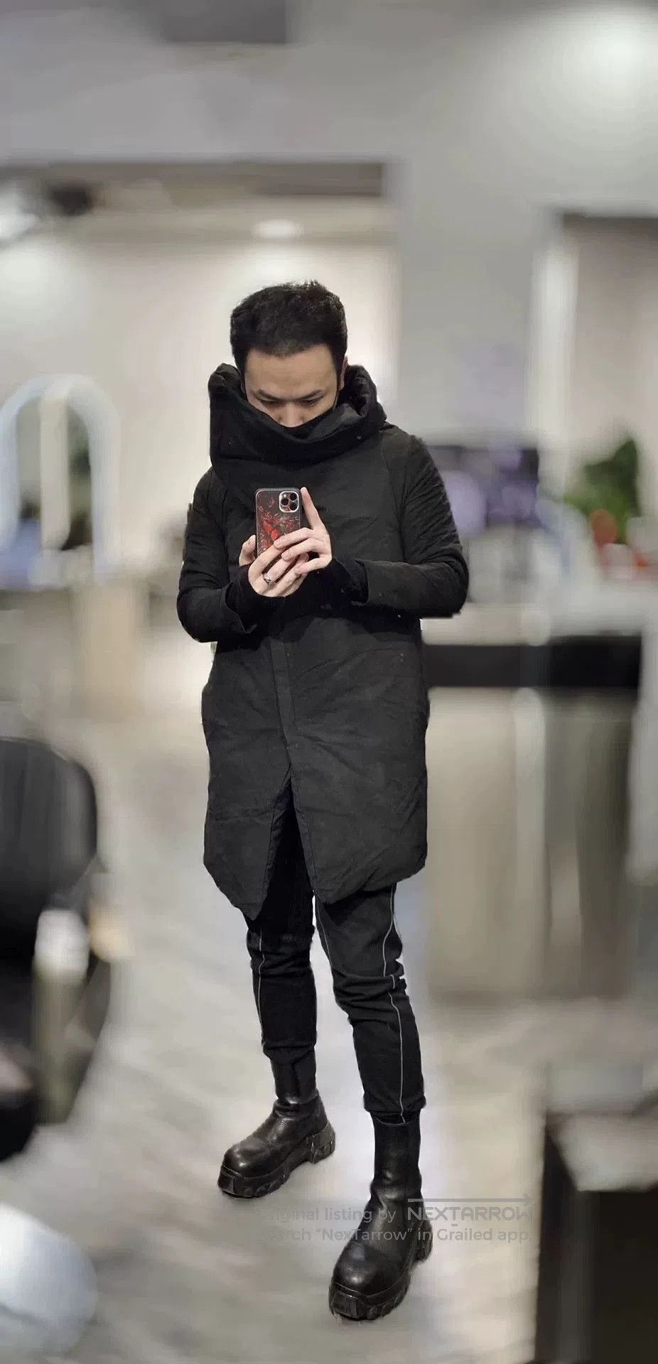 Isaac Sellam Experience ISAAC SELLAM High Neck Sheepskin Down Coat. Size US M / EU 48-50 / 2 - 6 Thumbnail