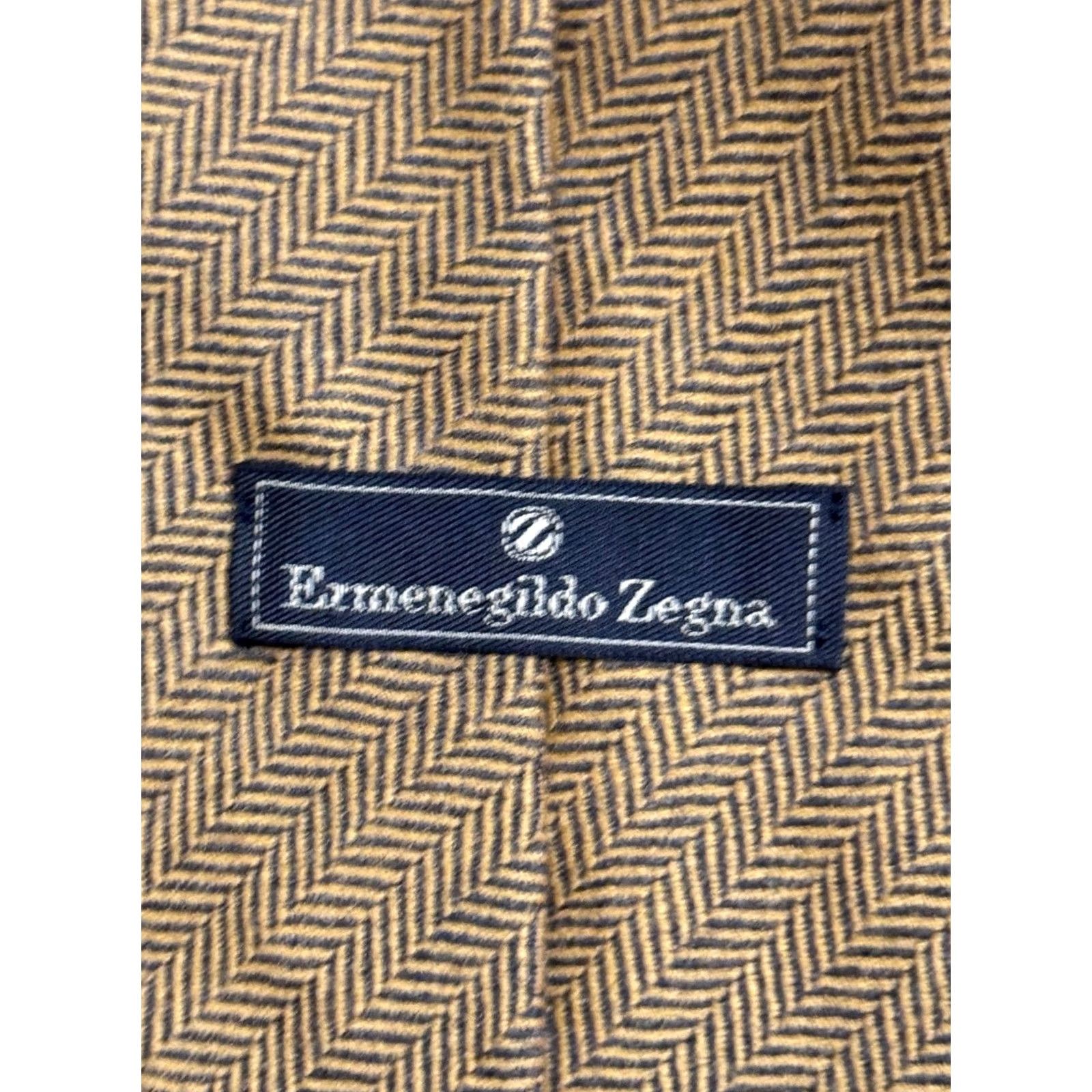 Ermenegildo Zegna Ermenegildo Zegna Mens Silk Necktie Tie MINT Pure Wool Ascot Multicolor 295 Brand Mens Tie Size ONE SIZE - 2 Thumbnail