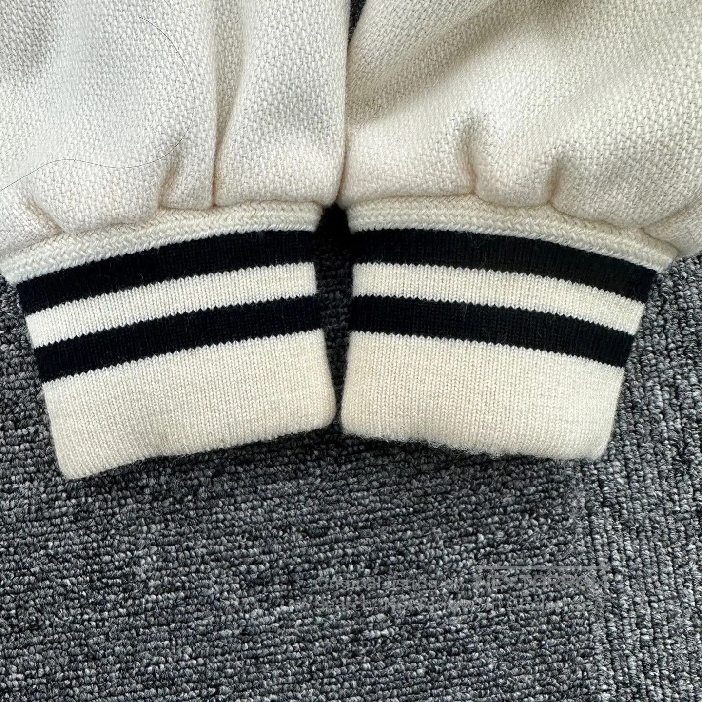 Saint Laurent Paris Saint Laurent White Black Striped Baseball Jacket. Size US M / EU 48-50 / 2 - 6 Thumbnail