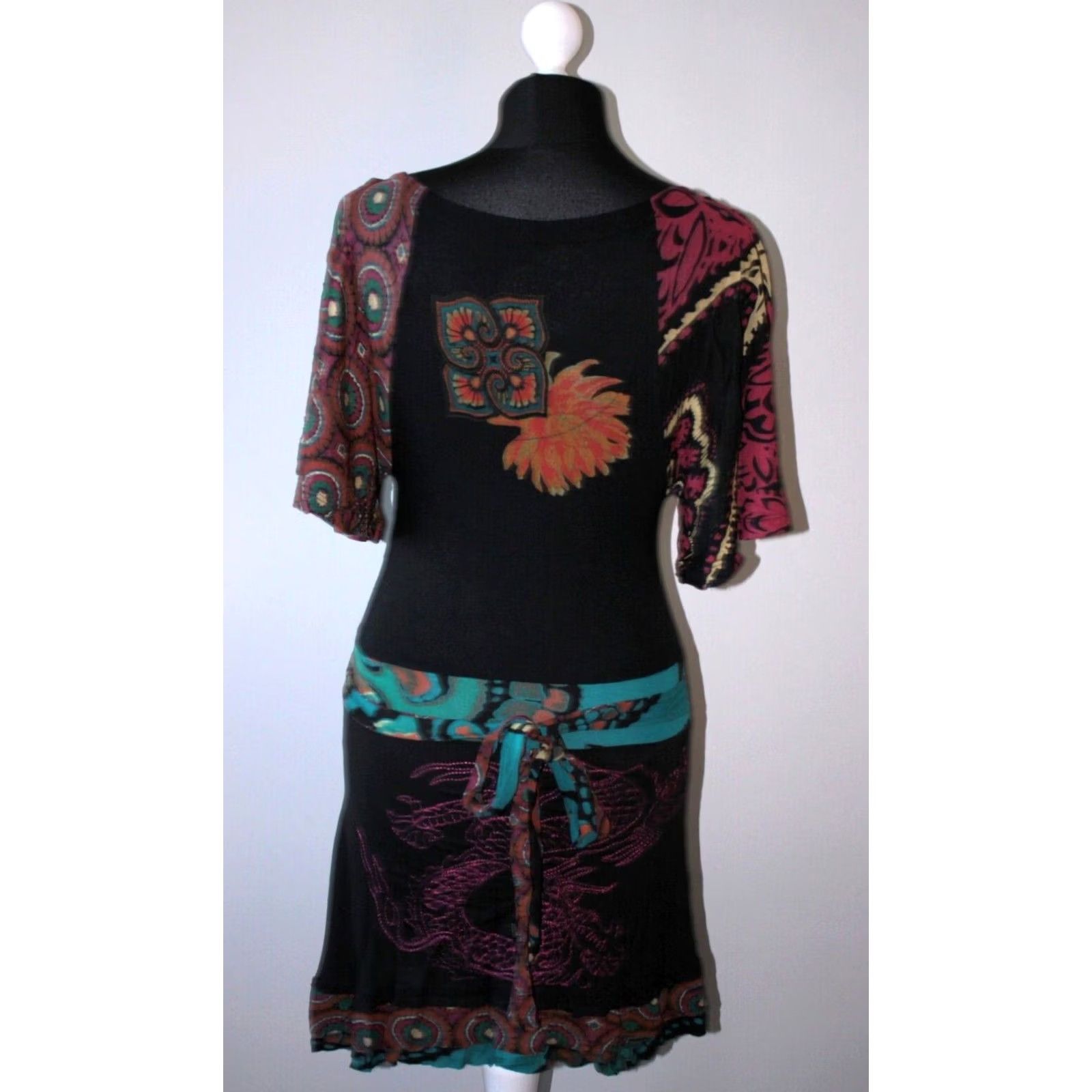Desigual Desigual Shirt Womens Tunic Size S Multicoloured Short Sleeve Top Size S / US 4 / IT 40 - 5 Thumbnail