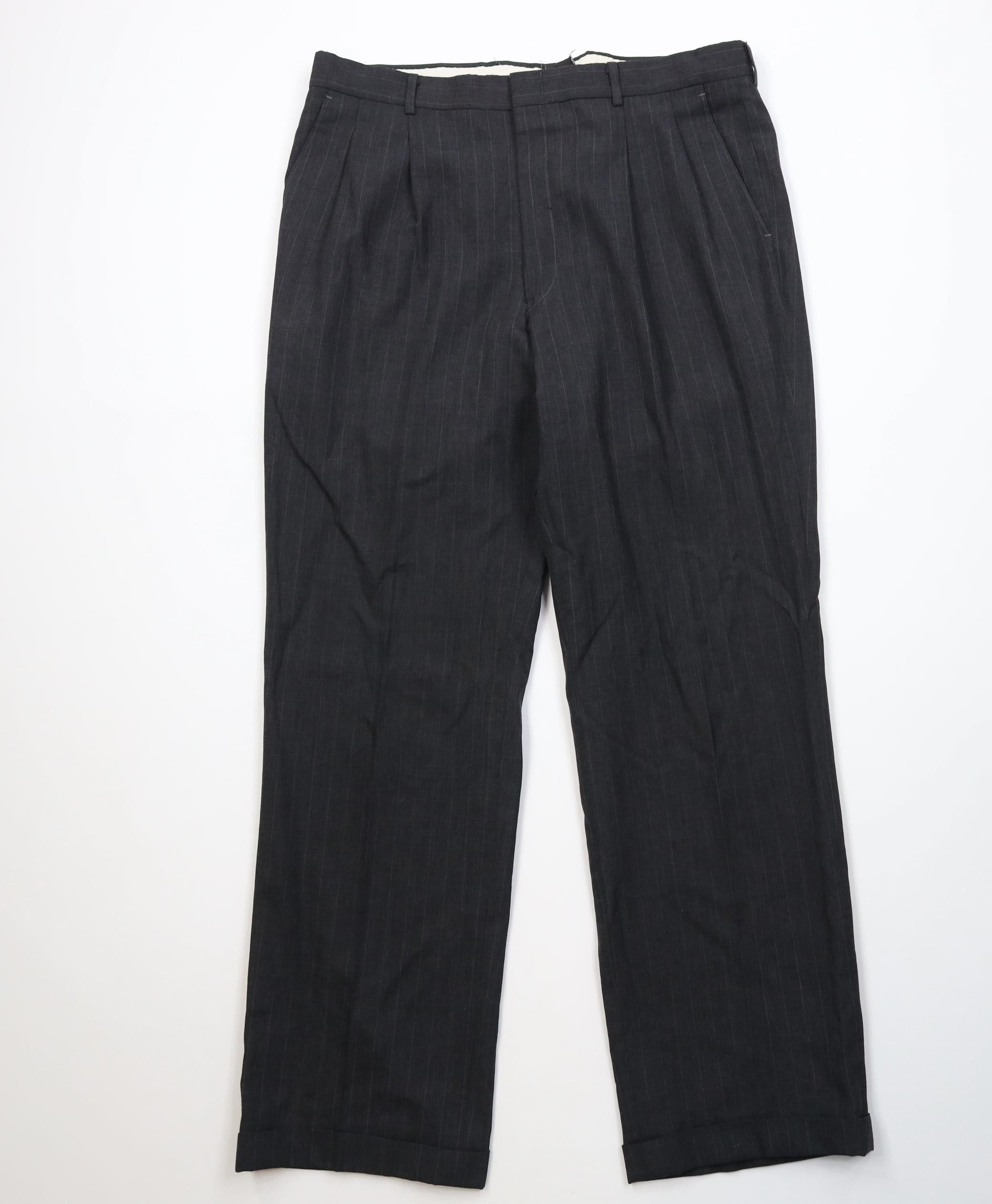 Vintage Vintage 70s Streetwear Pinstriped Wide Leg Chino Pants USA Size US 36 / EU 52 - 1 Thumbnail