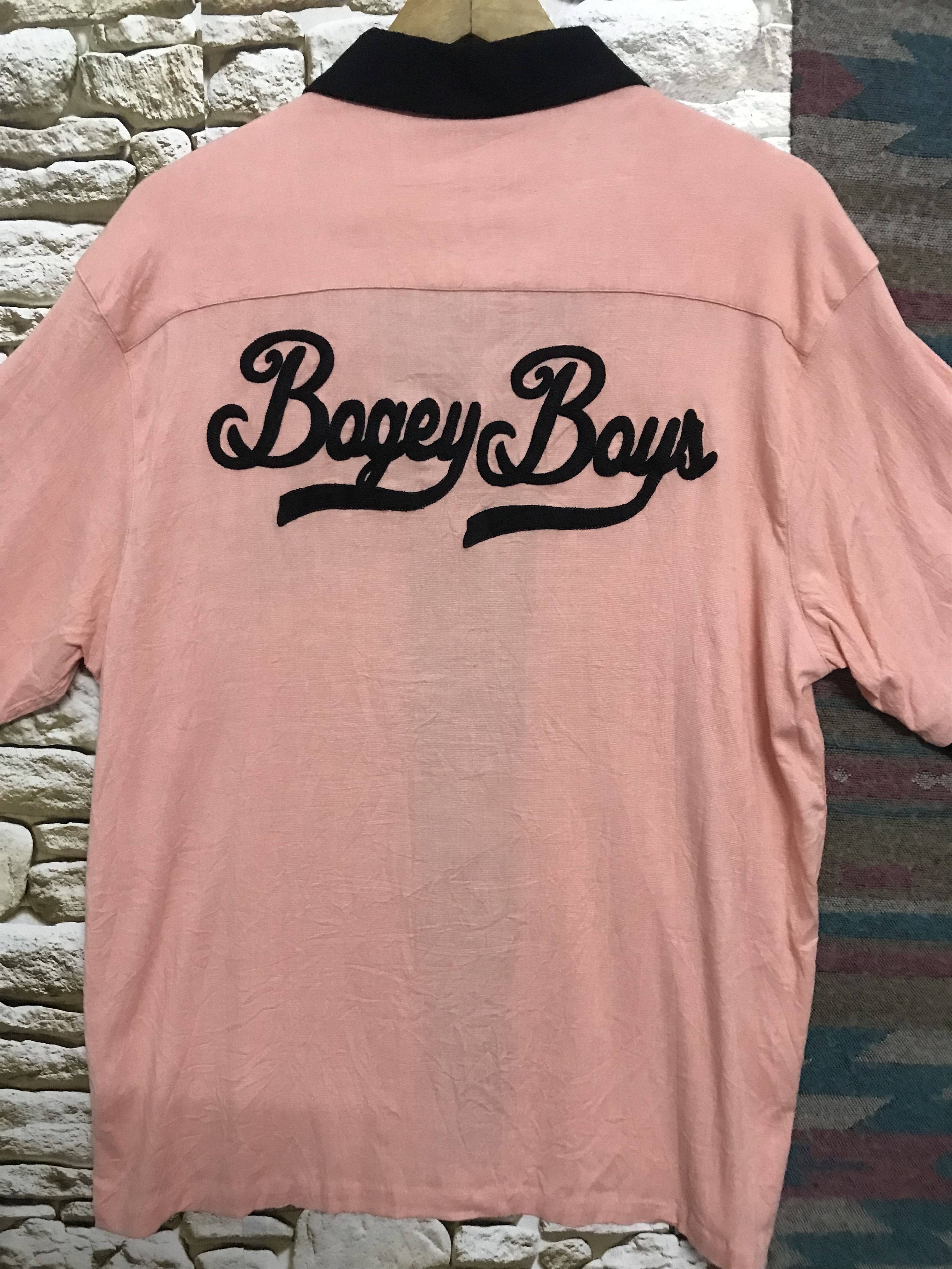 Japanese Brand Rockabilly Bowling Shirt Bogey Boys Rayon Shirt Size US M / EU 48-50 / 2 - 4 Thumbnail