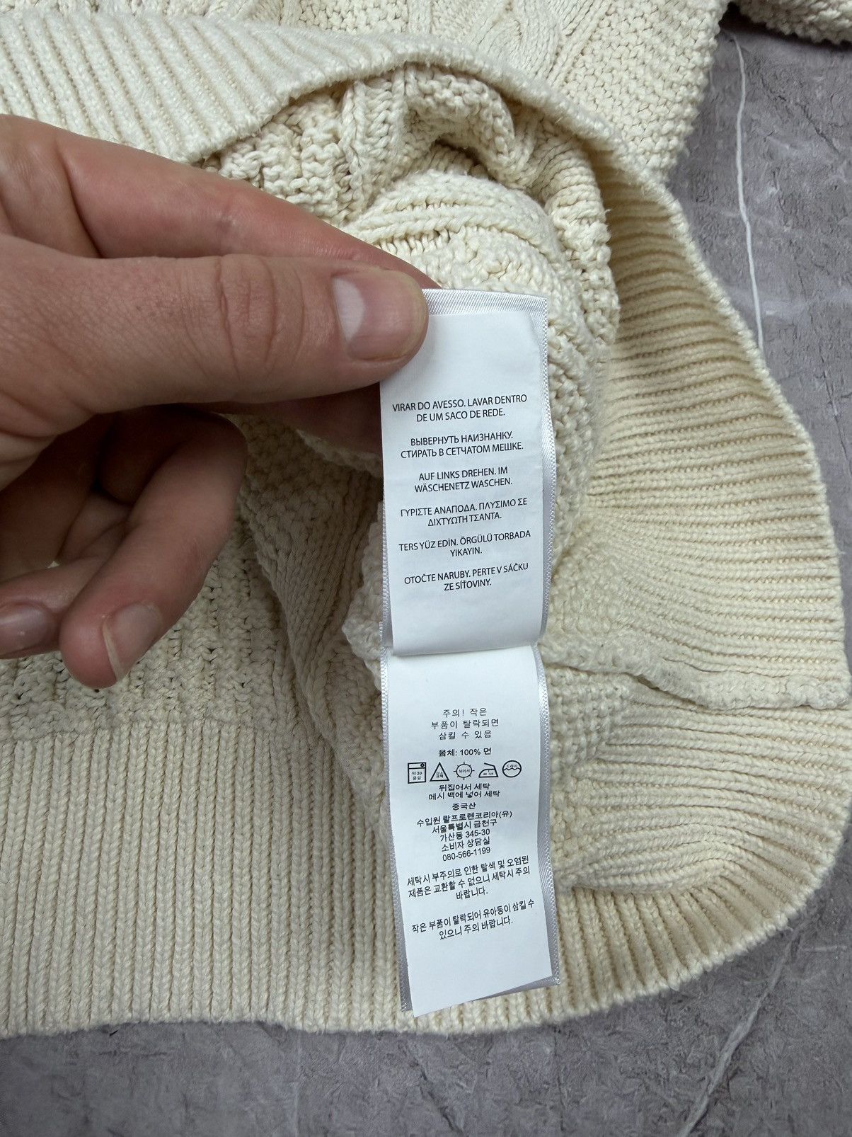 Polo Ralph Lauren Polo Ralph Lauren Heavyweight Cable Knit Cotton Sweater Size US M / EU 48-50 / 2 - 8 Thumbnail