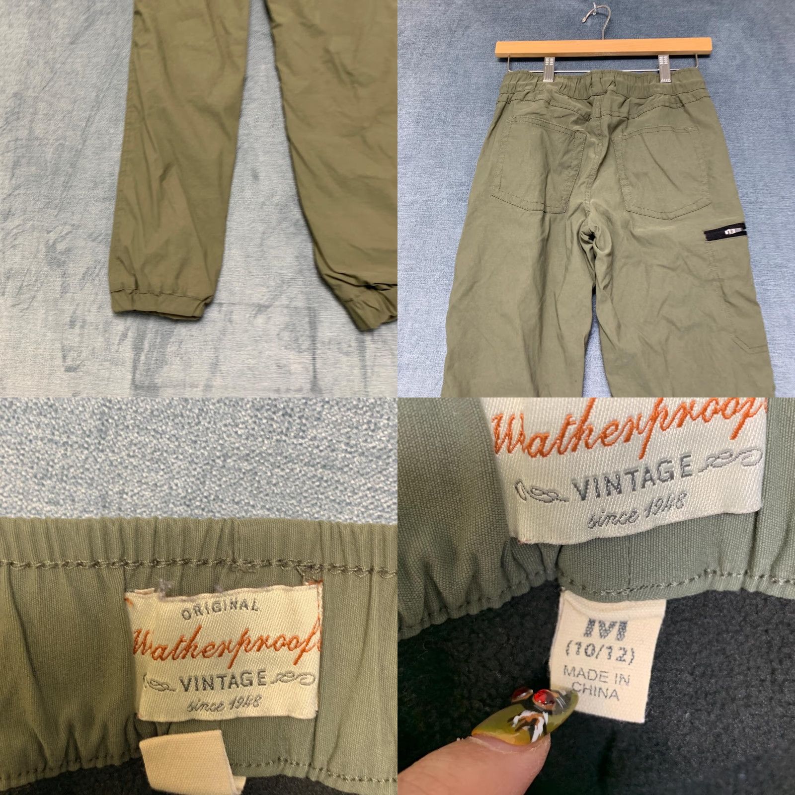 Weatherproof Weatherproof Cargo Jogger Pants Women M Olive Stretch Fleece Lined Vintage Size 32" / US 10 / IT 46 - 9 Thumbnail