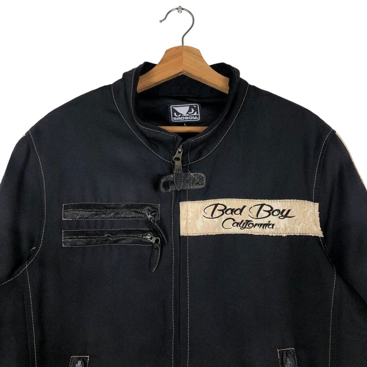 Hein Gericke 🔥Vintage Biker Jacket Racing Bad Boy Big Logo Spell Out Size US L / EU 52-54 / 3 - 5 Thumbnail