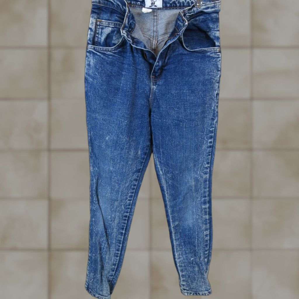 Vintage VINTAGE Elk Brand Mfg. High waisted Acid washed jeans 1990s Size 5/6 Blue Denim Women/Boys? Wait adjust. Size 27" / US 4 / IT 40 - 1 Thumbnail