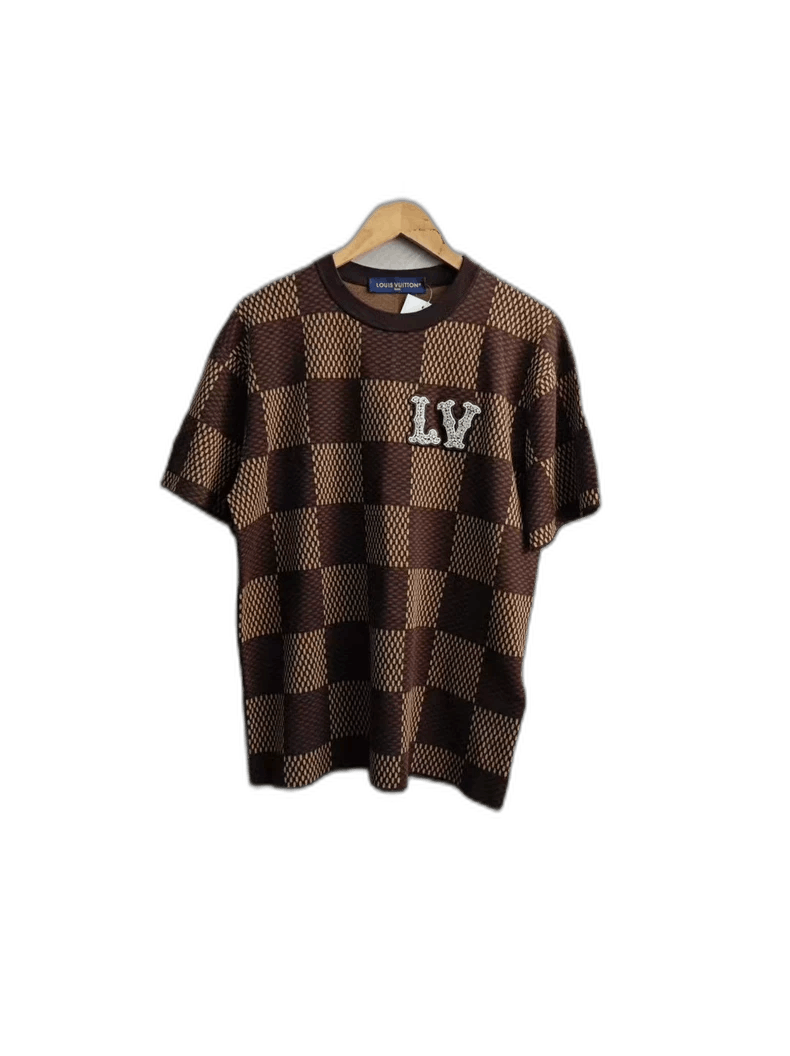 Louis Vuitton LV 2025ss Checkered Short Sleeve Shirt-yf Size US M / EU 48-50 / 2 - 1 Thumbnail