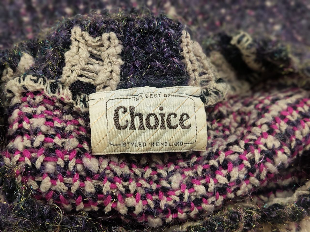 Other Vintage 90's Choice Knit Blend England Logo Acrylic Sweater Size US L / EU 52-54 / 3 - 12 Thumbnail