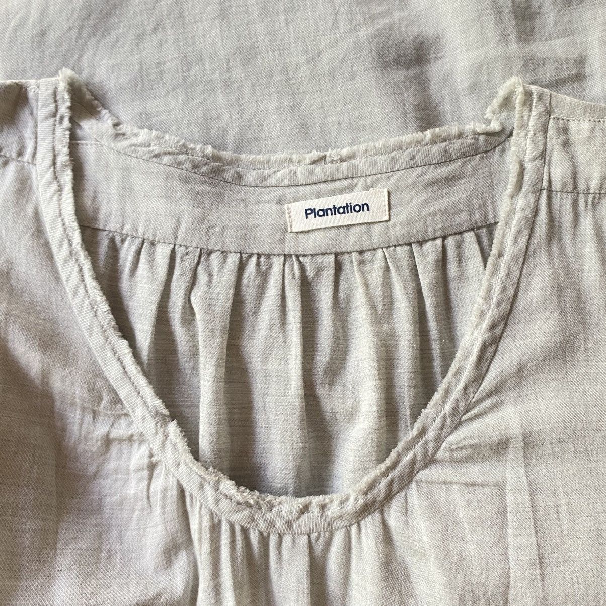 Issey Miyake Plantation Light Gray Soft Casual Dress Size M / US 6-8 / IT 42-44 - 7 Thumbnail