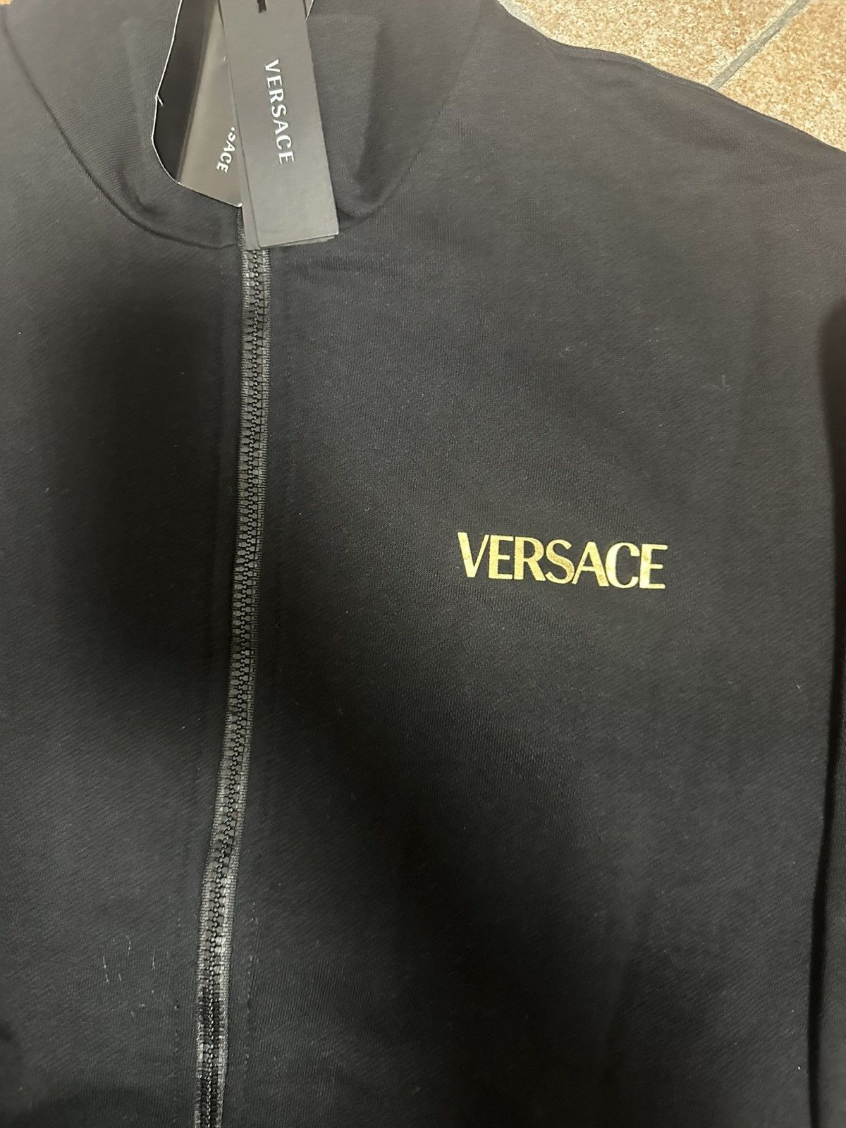 Versace Versace Black Zip Sweatshirt Size US XXL / EU 58 / 5 - 3 Thumbnail