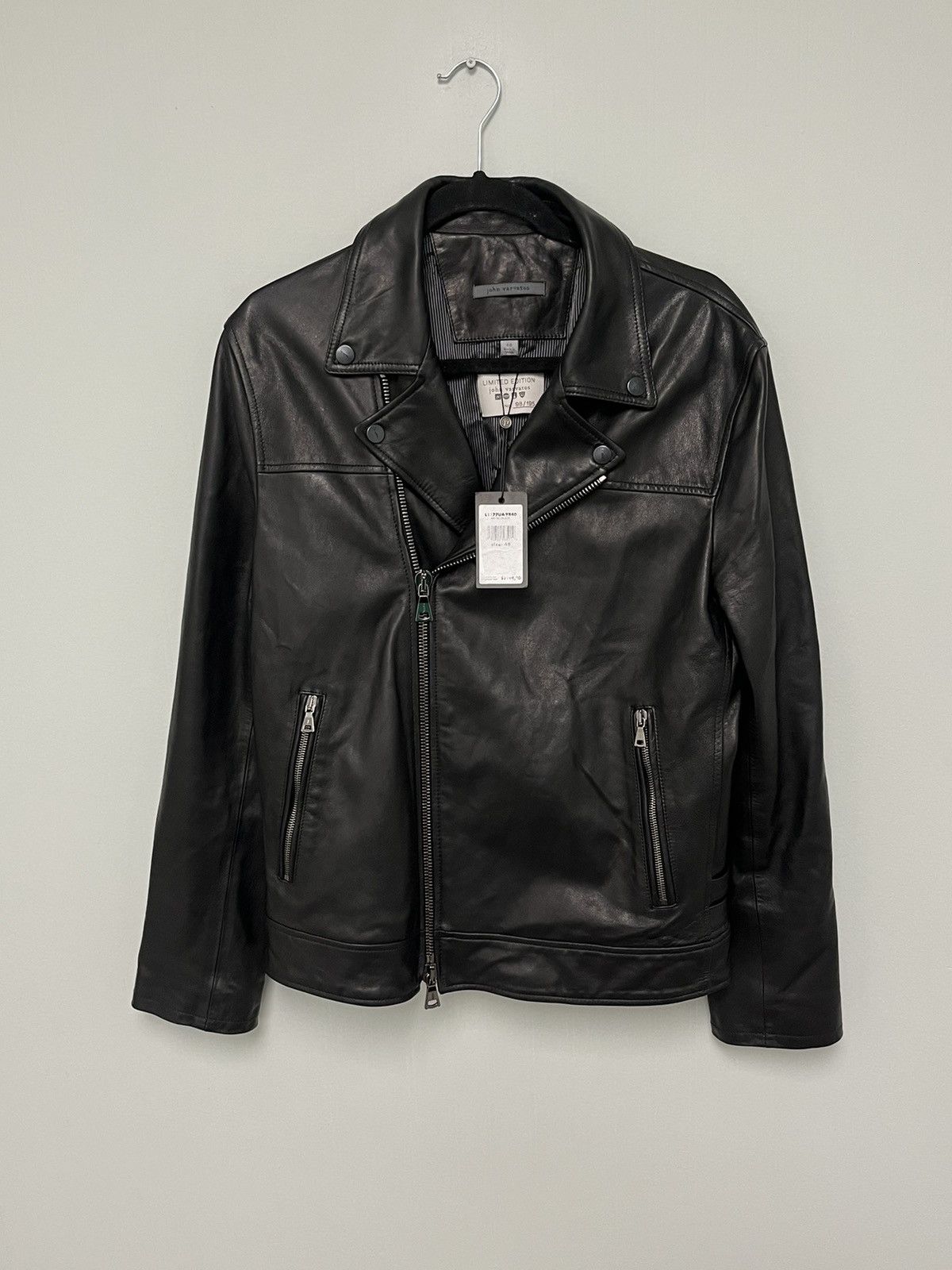 John Varvatos Biker Leather Jacket. EU 48 Size US M / EU 48-50 / 2 - 5 Thumbnail
