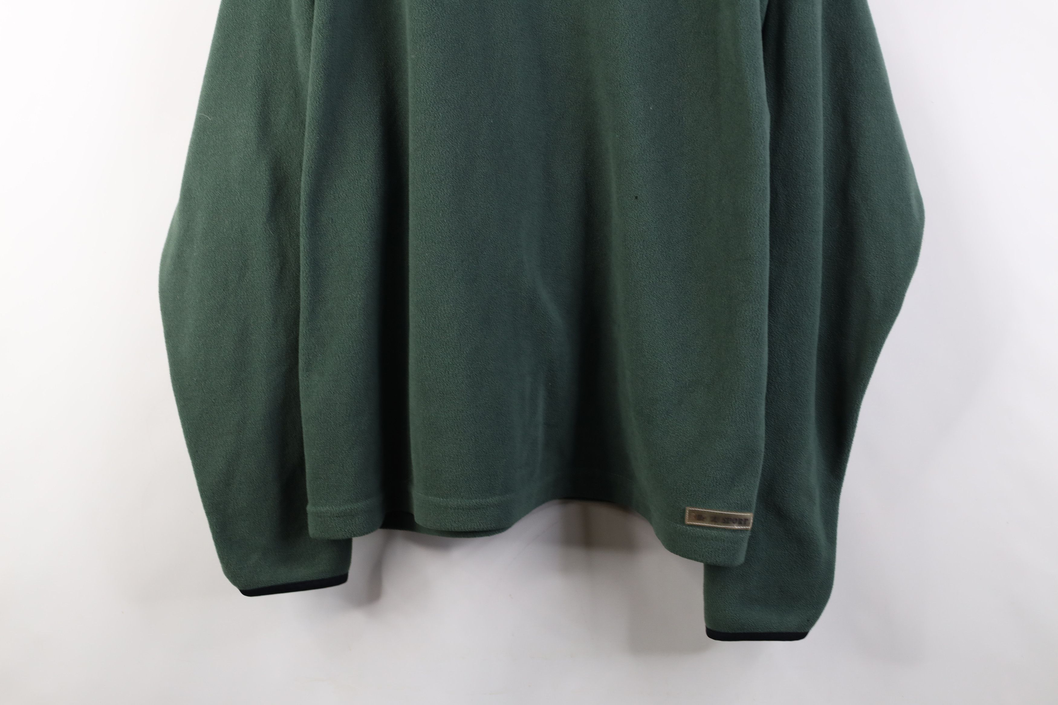 Vintage Vintage 90s Y2K Streetwear Blank Fleece Sweater Green Size US M / EU 48-50 / 2 - 3 Thumbnail