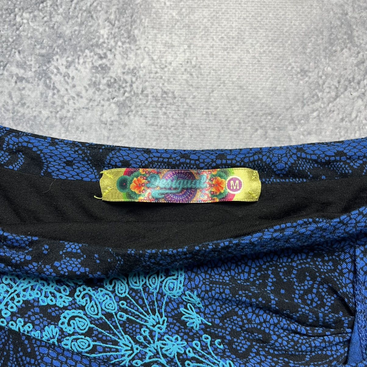 Desigual Vintage Desigual Floral Midi Skirt Flower Avant-Garde Y2K Size 29" - 4 Thumbnail