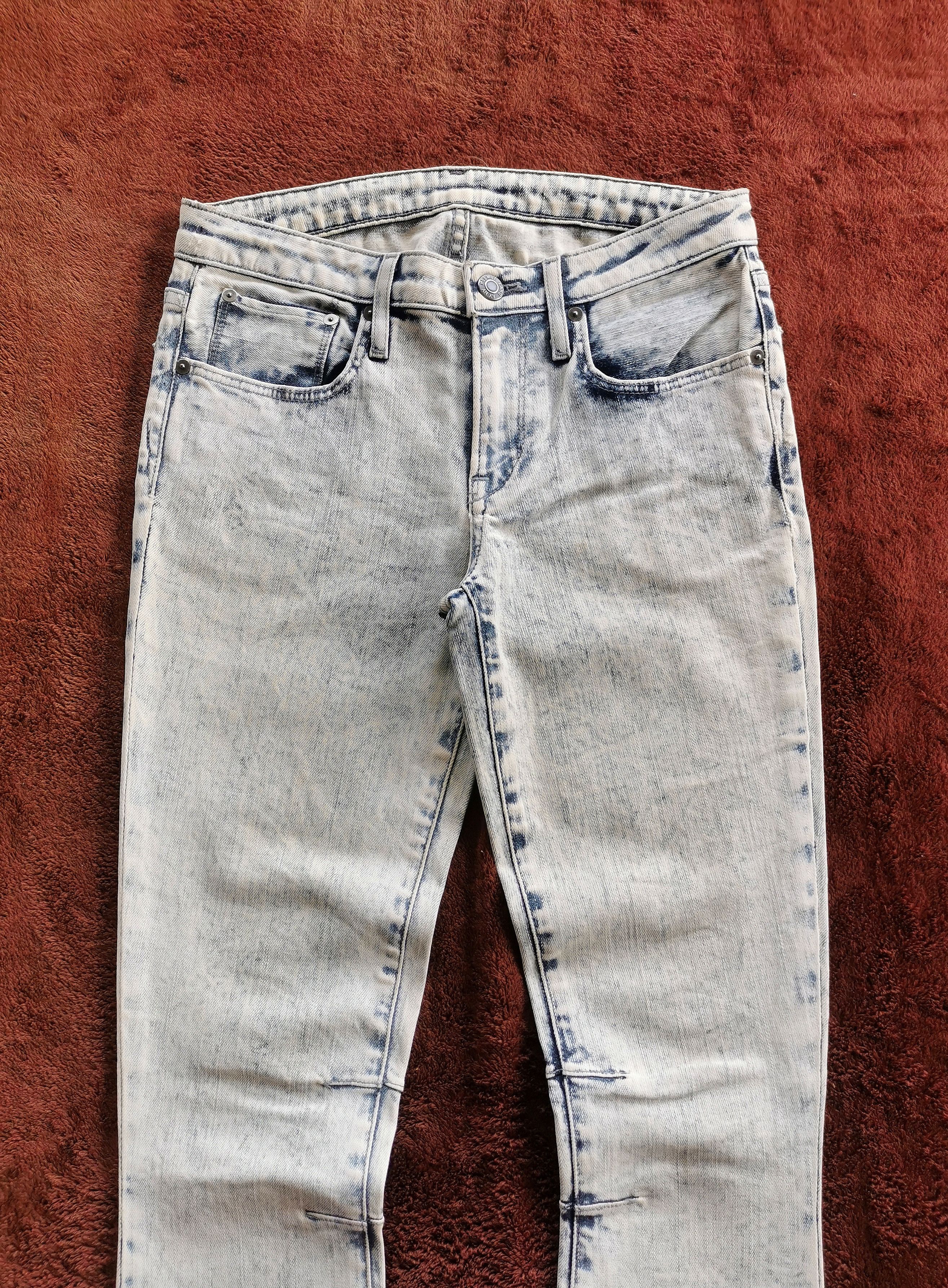 Helmut Lang Helmut Lang Sky Wash Crop Skinny Jeans Ankle Zip Made In Usa Size 26" / US 2 / IT 38 - 8 Thumbnail
