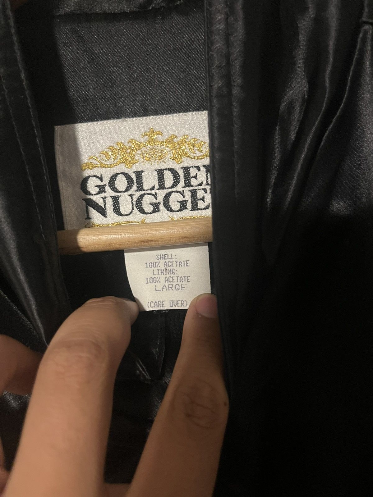 Fruit Of The Loom Vintage 80 90’s Golden Nugget Las Vegas Casino bomber Jacket Size US L / EU 52-54 / 3 - 6 Thumbnail