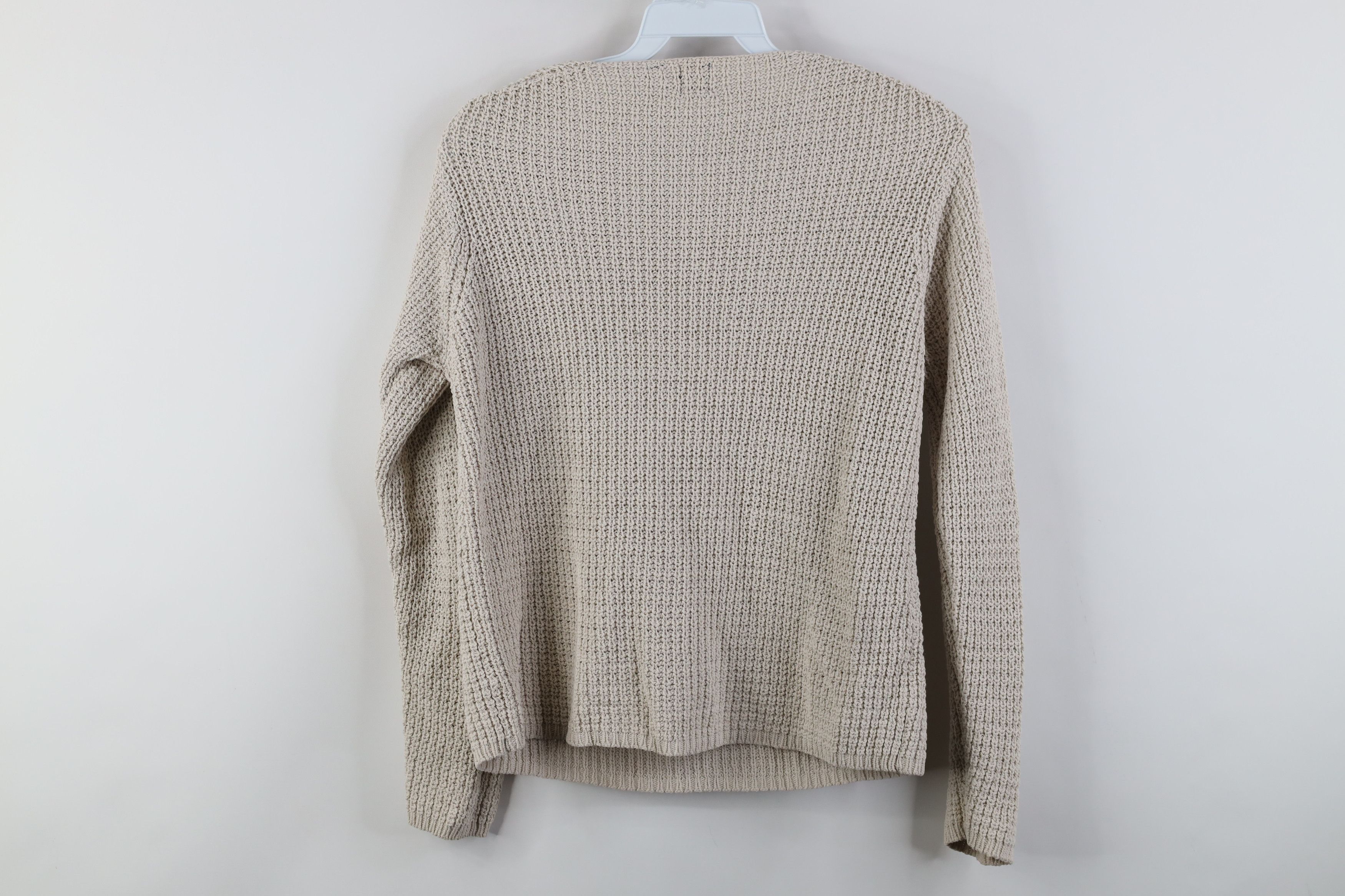 Gap Vintage 90s Y2K Gap Knit Crewneck Sweater Beige Cotton Size M / US 6-8 / IT 42-44 - 8 Thumbnail