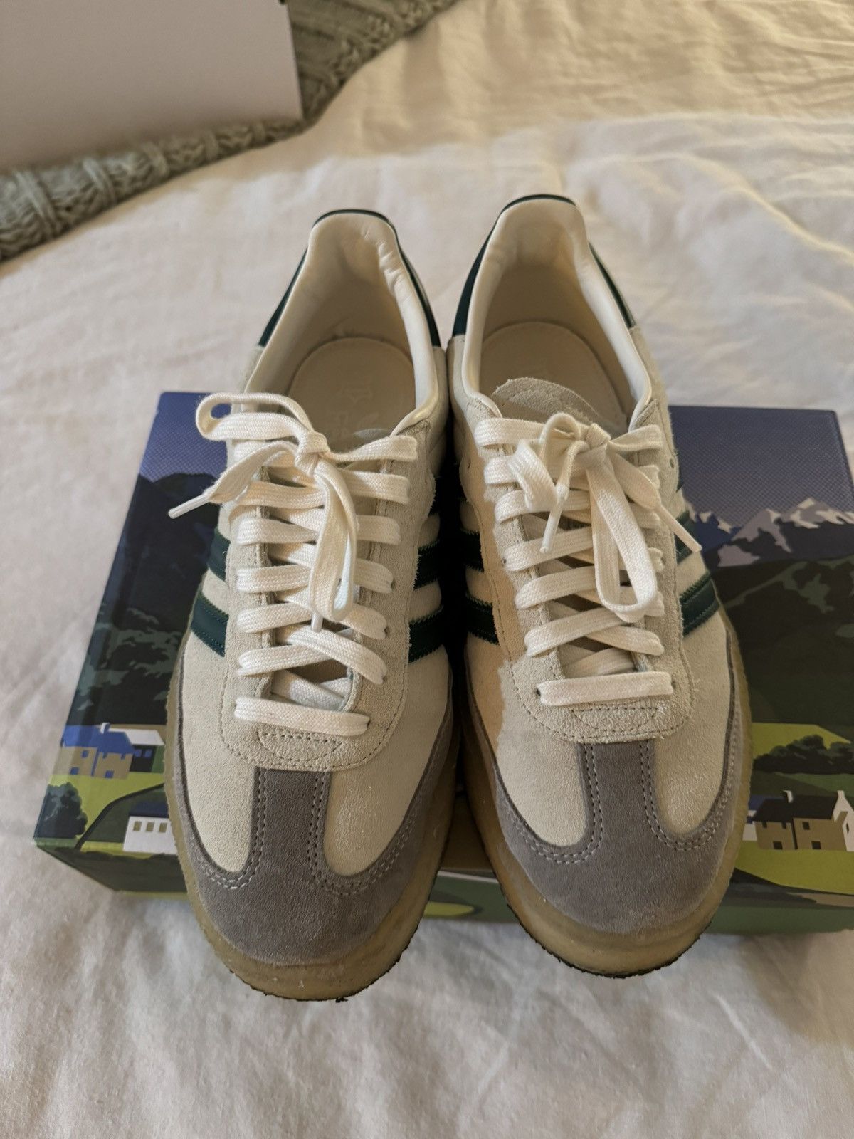 Adidas × Clarks × Ronnie Fieg Adidas Ronnie Fieg x Clarks x 8th Street Samba ‘Chalk White’ Size US 9.5 / EU 42-43 - 5 Thumbnail