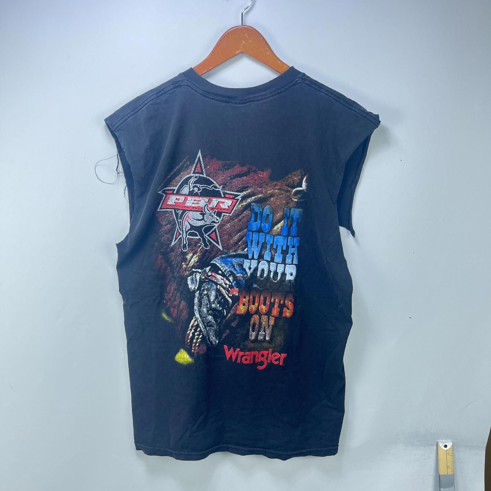 Wrangler Vintage 90s Wrangler Cowboy Sleeveless Shirt Large Size US L / EU 52-54 / 3 - 1 Thumbnail