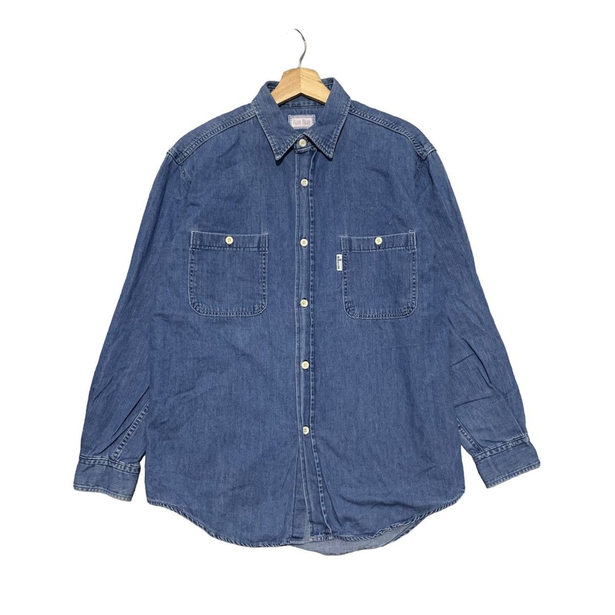 image of Blue Blue Japan Denim Shirt, Men's (Size Small)