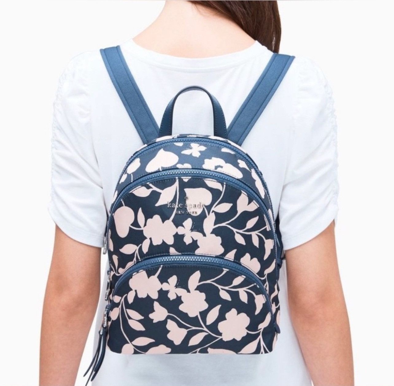 Kate Spade Kate Spade KARISSA NYLON GARDEN VINE MEDIUM Floral BACKPACK Size ONE SIZE - 1 Thumbnail