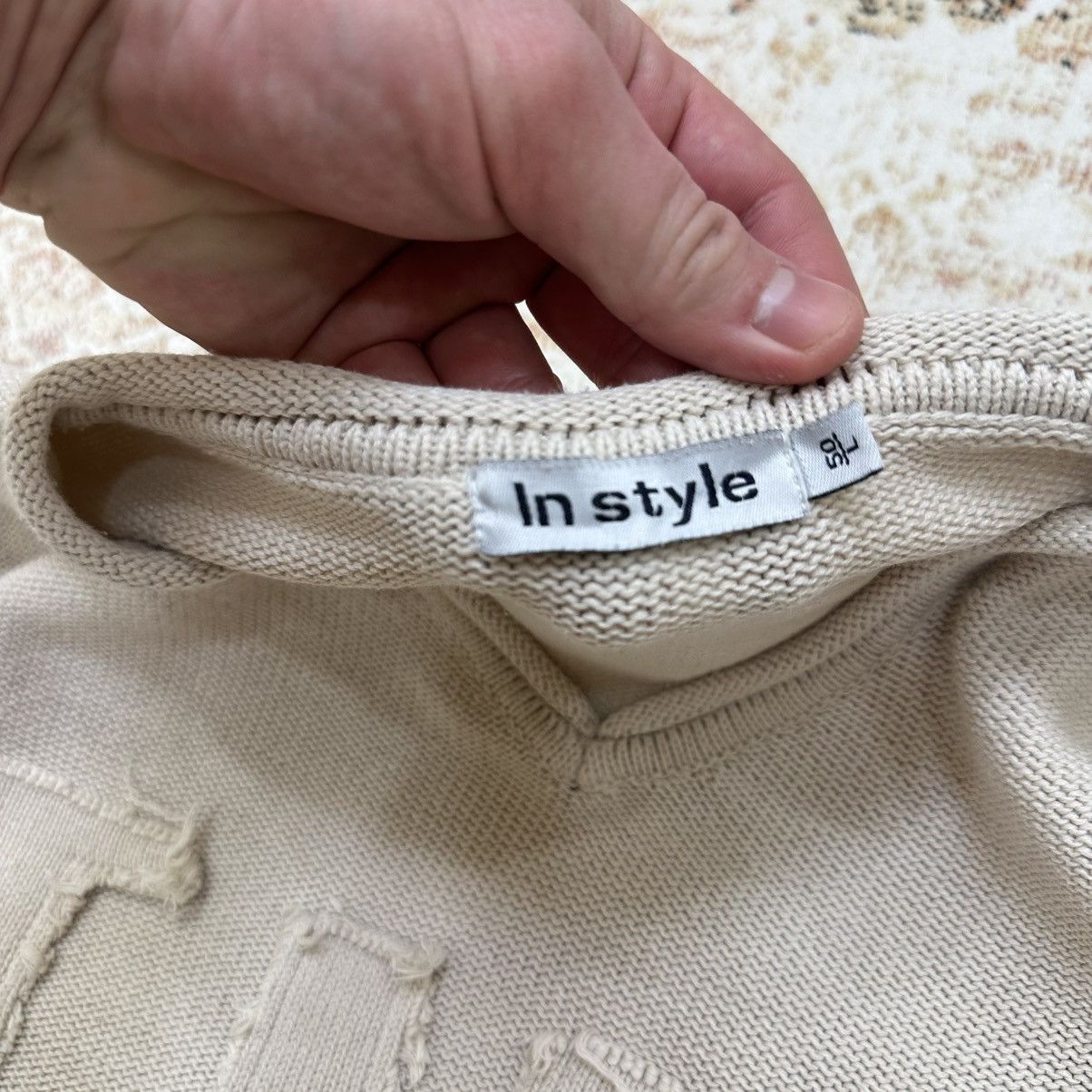 If Six Was Nine × Le Grande Bleu (L.G.B.) Vintage Japanese Style Knit sweater Grunge Avantgarde Y2K Size US L / EU 52-54 / 3 - 6 Thumbnail