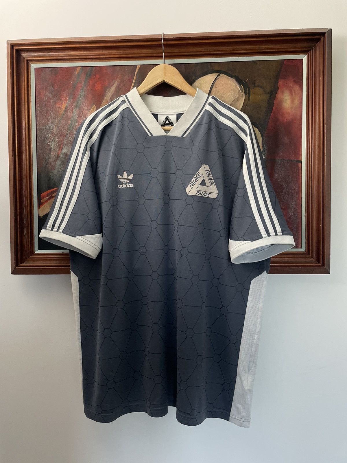 Adidas Jersey Palace Rare 2015 Palace x Adidas Football Jersey Soccer Onyx Skate Grailed