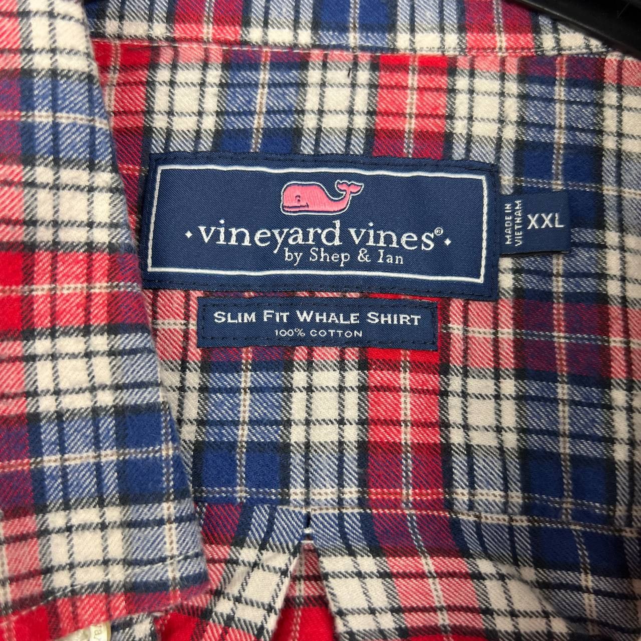 Vineyard Vines Vineyard Vines Button Down Shirt XXL Slim Fit Whale Plaid Size US XXL / EU 58 / 5 - 5 Thumbnail