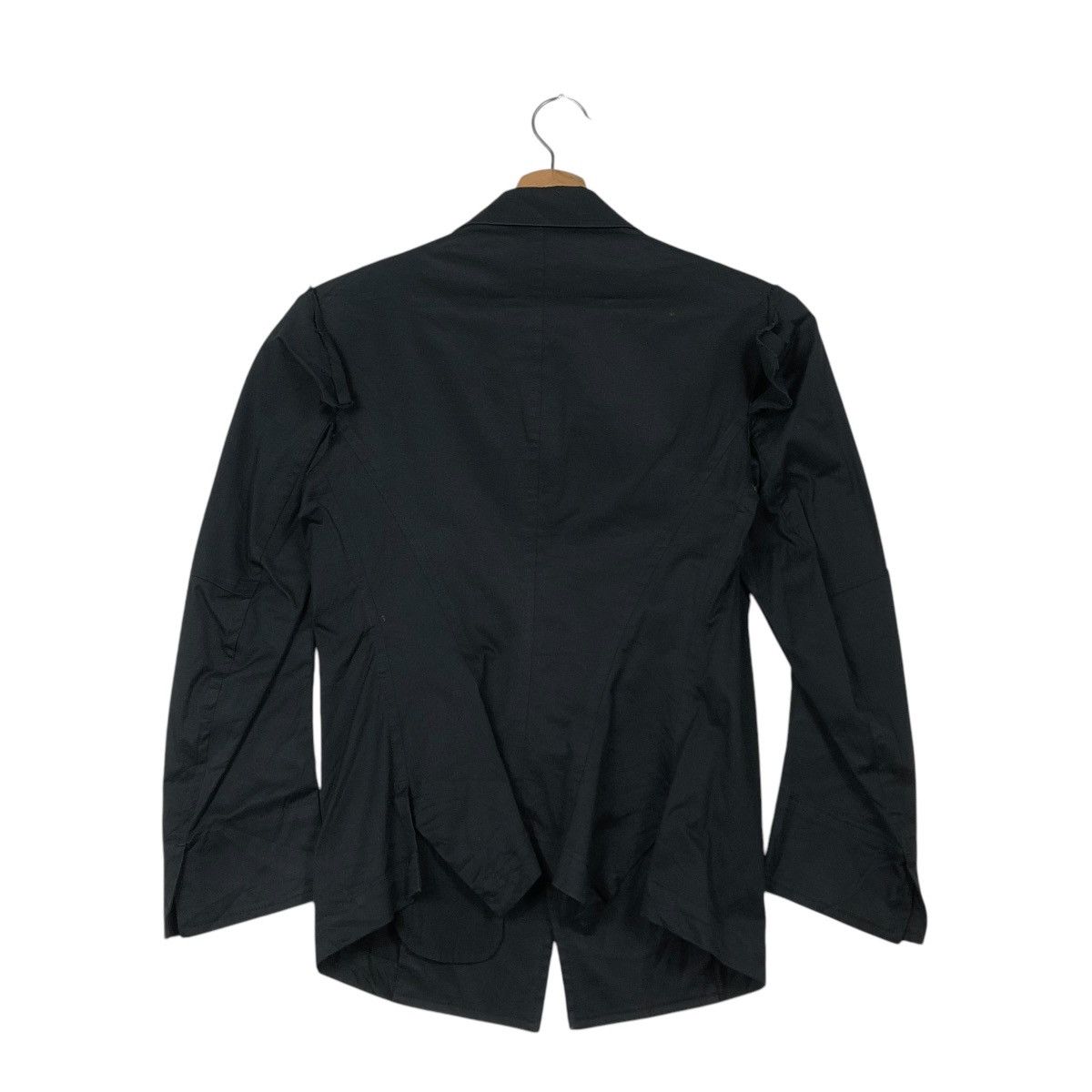 Yohji Yamamoto 🔥CROPPED COATS JACKET YOHJI YAMAMOTO RICH BLACK Size XS / US 0-2 / IT 36-38 - 9 Thumbnail