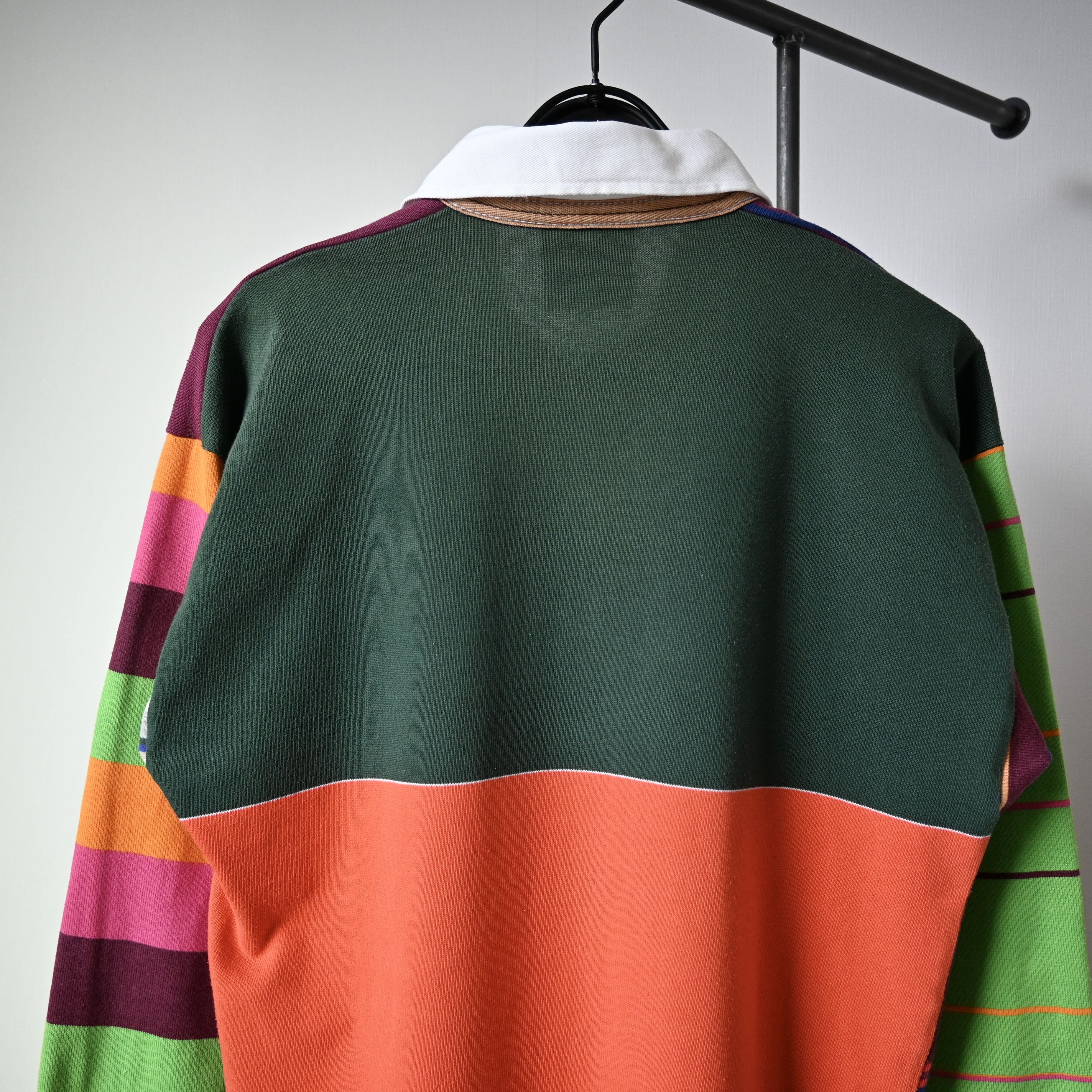Canterbury of New Zealand VTG 1990s Canterbury Of New Zealand crazy stripe rugbyshirt Size US M / EU 48-50 / 2 - 4 Thumbnail