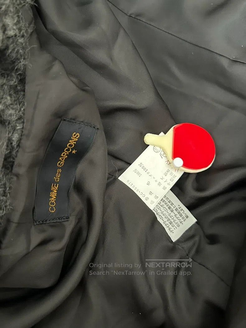 Comme des Garcons Comme Des Garcons size one-size-fits-all Gray-black wool c Size S / US 4 / IT 40 - 9 Thumbnail