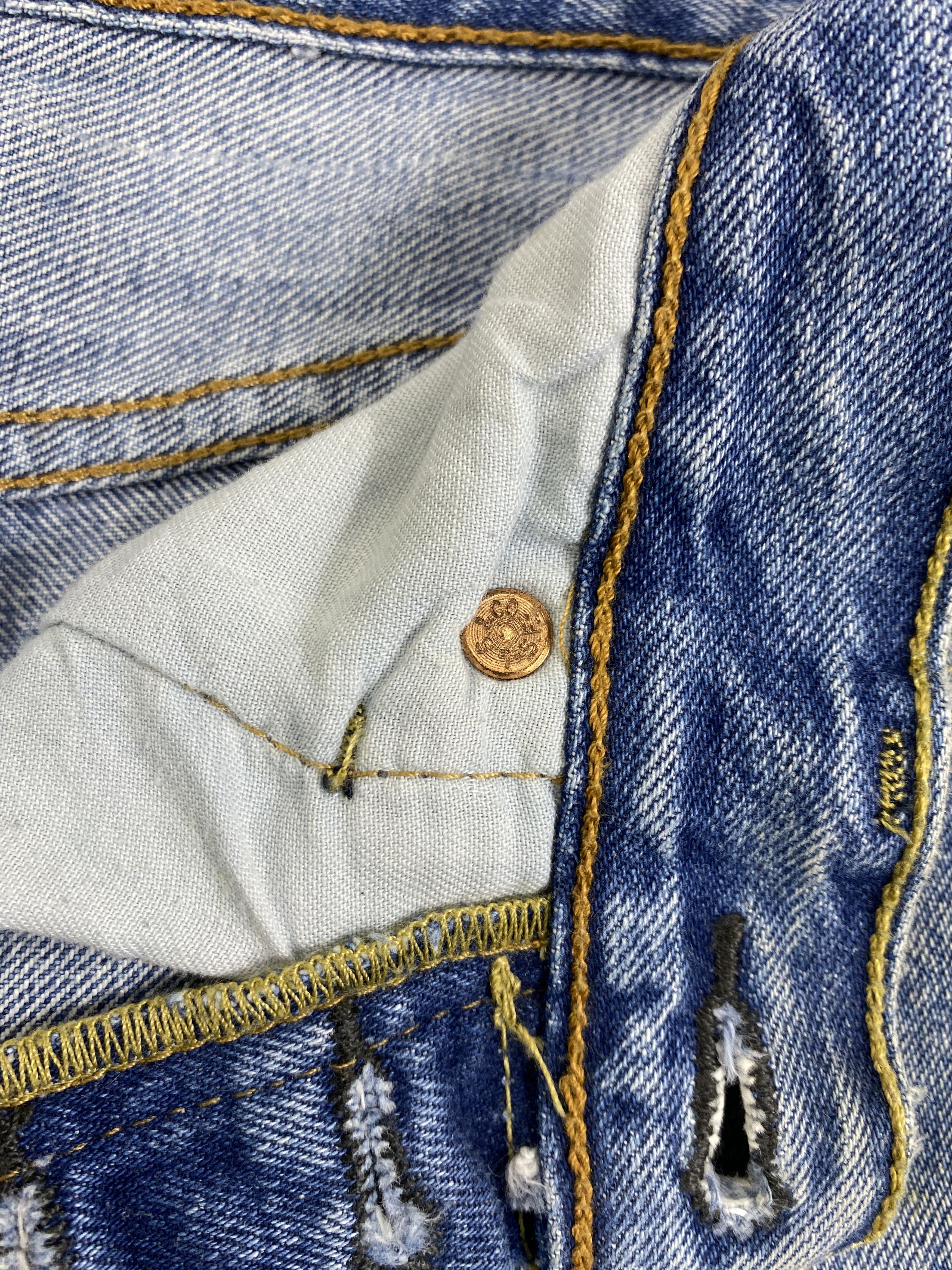Levi's Dirty Distressed Blue Vintage Levi's 501 32x31.5 -JN2392 Size US 32 / EU 48 - 8 Thumbnail