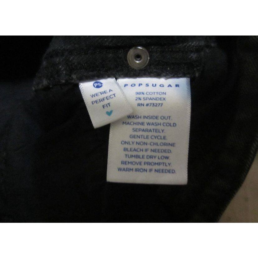Other Y2K Black Bootcut Jeans Popsugar Stretch Denim Size 12 Size 34" / US 12 / IT 48 - 4 Thumbnail