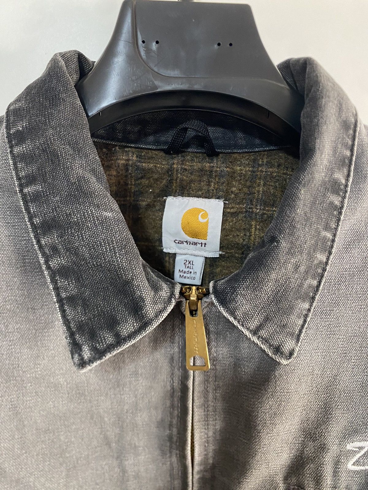 Carhartt Detroit Jacket J97 GVL Carhartt USA size XXL Tall with patch Size US XXL / EU 58 / 5 - 7 Thumbnail