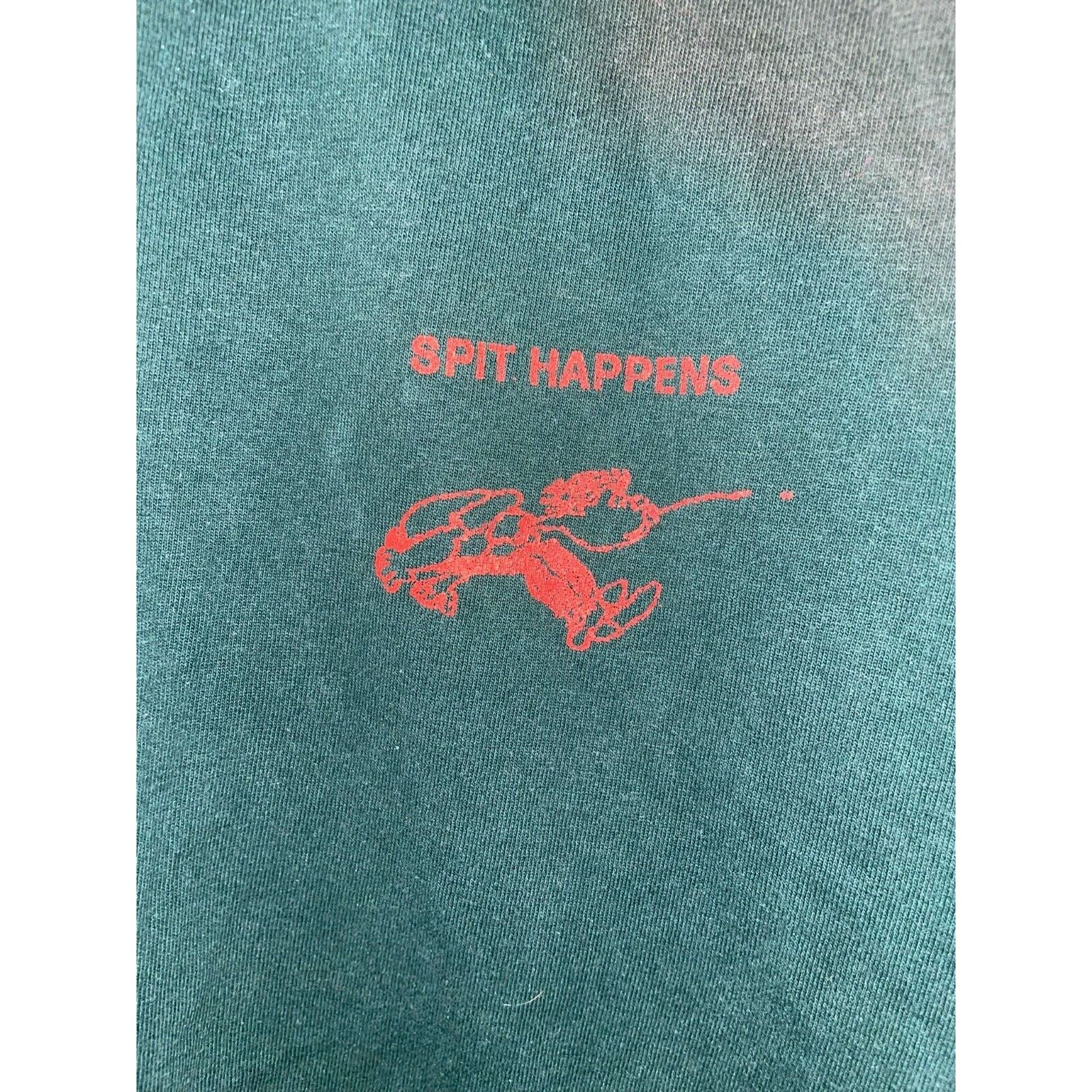 Jerzees 1997 Spit Happens Cherry Pit Spitting Contest Shirt 90s XL Size US XL / EU 56 / 4 - 3 Thumbnail