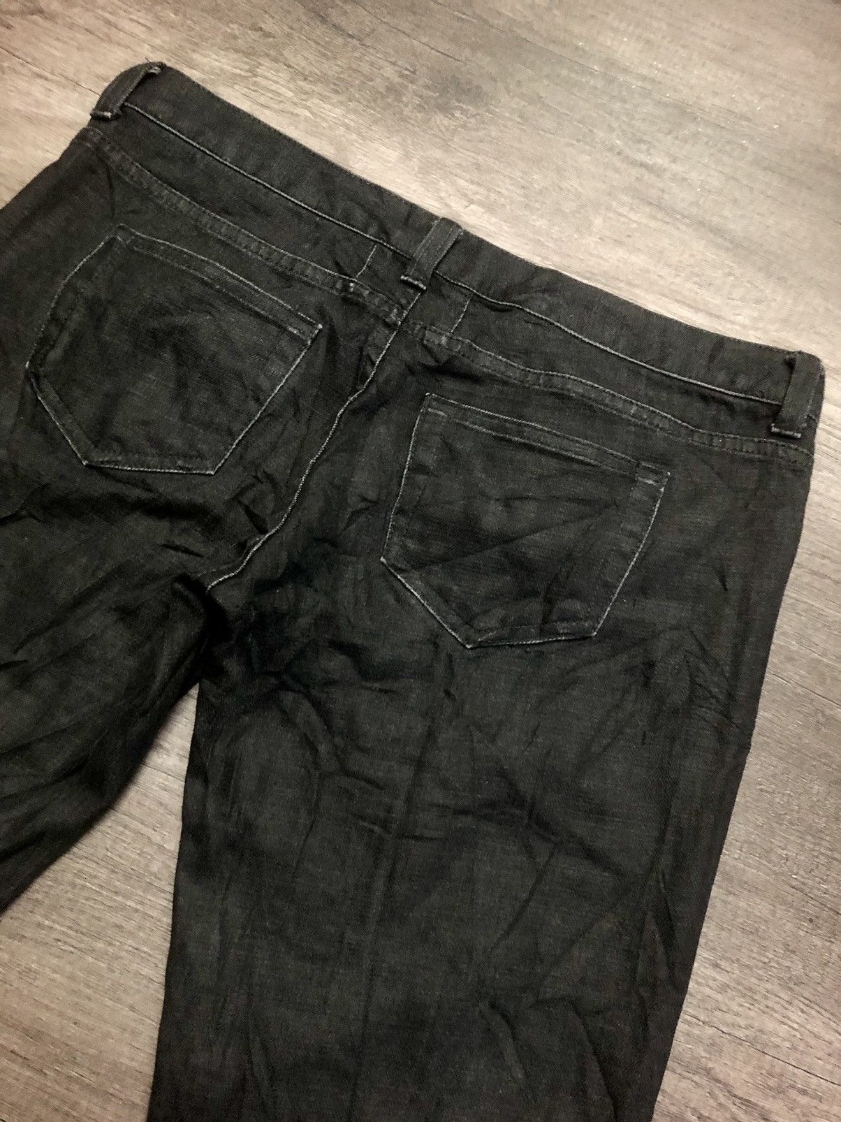 Hedi Slimane × Saint Laurent Paris SAINT LAURENT D01 PARIS BLACK DENIM Size 32" / US 10 / IT 46 - 12 Thumbnail
