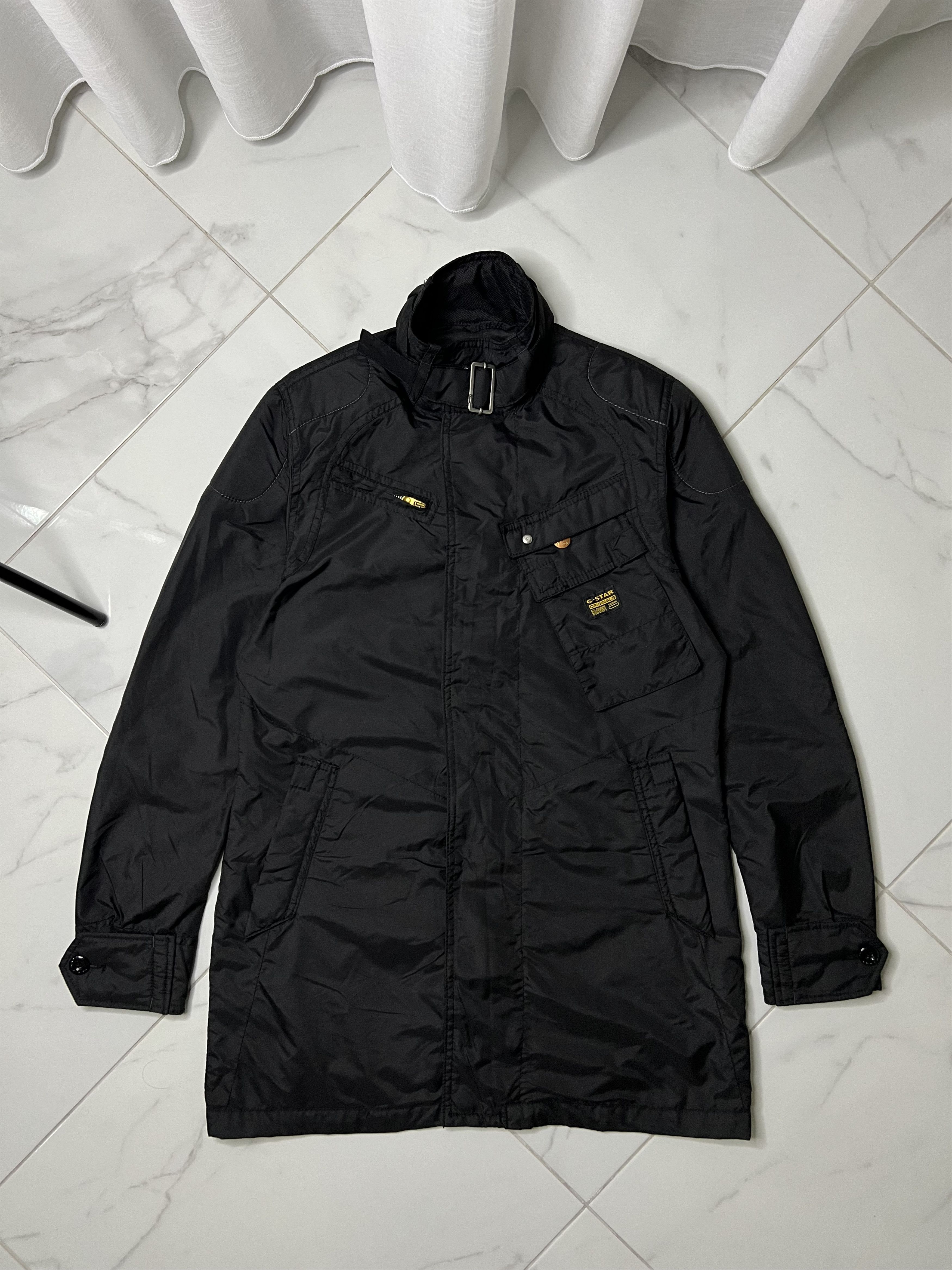 G-Star vintage denim trench coat men's