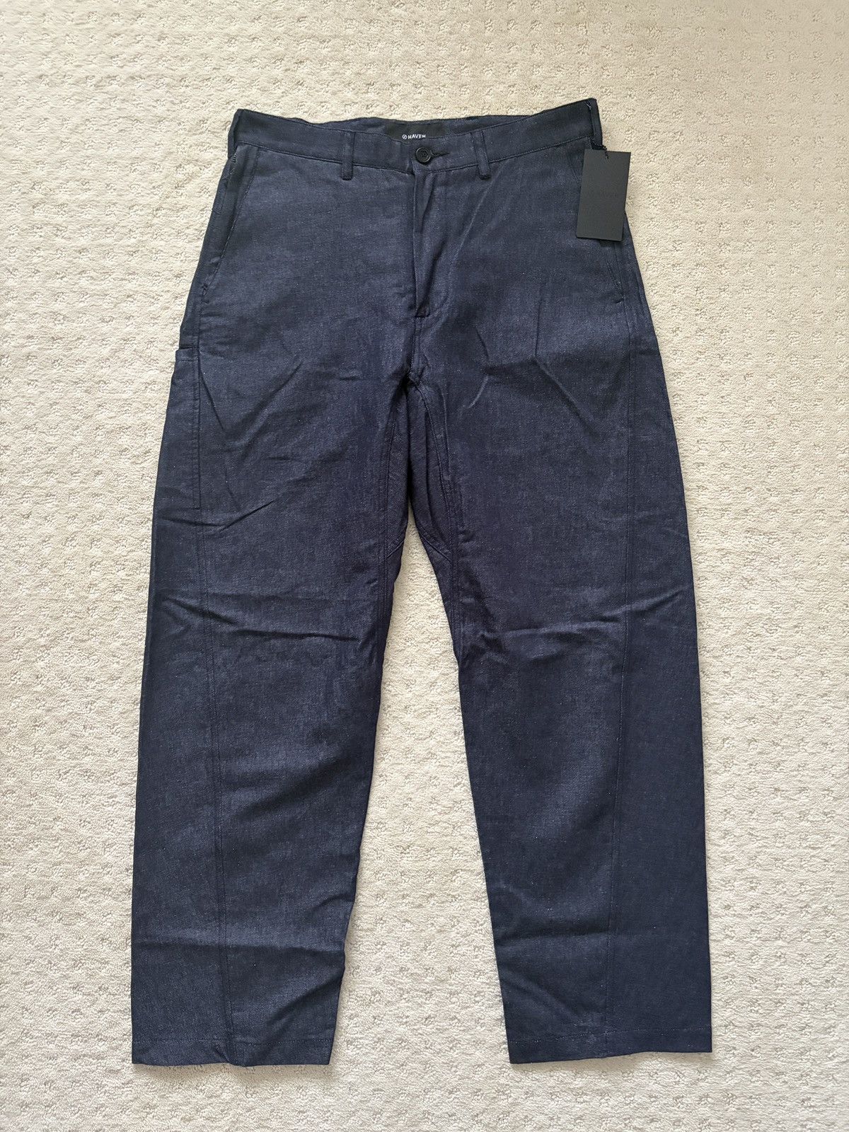 Haven HAVEN Helix Pant - Cotton Linen Denim Indigo Size US 30 / EU 46 - 1 Thumbnail