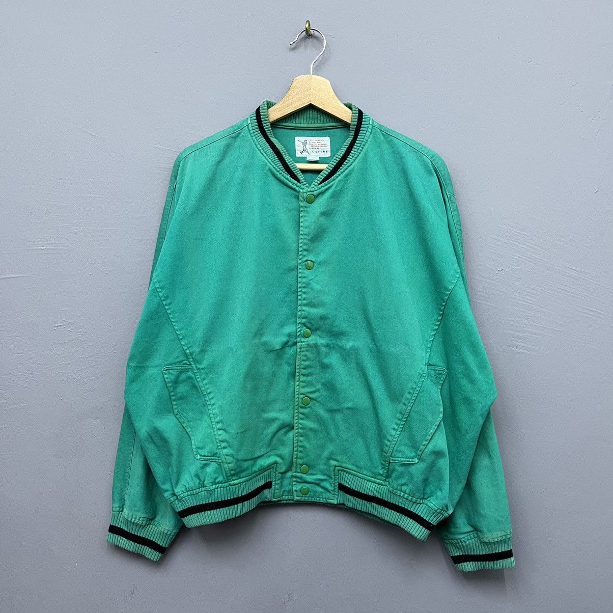 Vintage Vintage Ice Fire Cotton Baseball Jacket Size US M / EU 48-50 / 2 - 2 Thumbnail