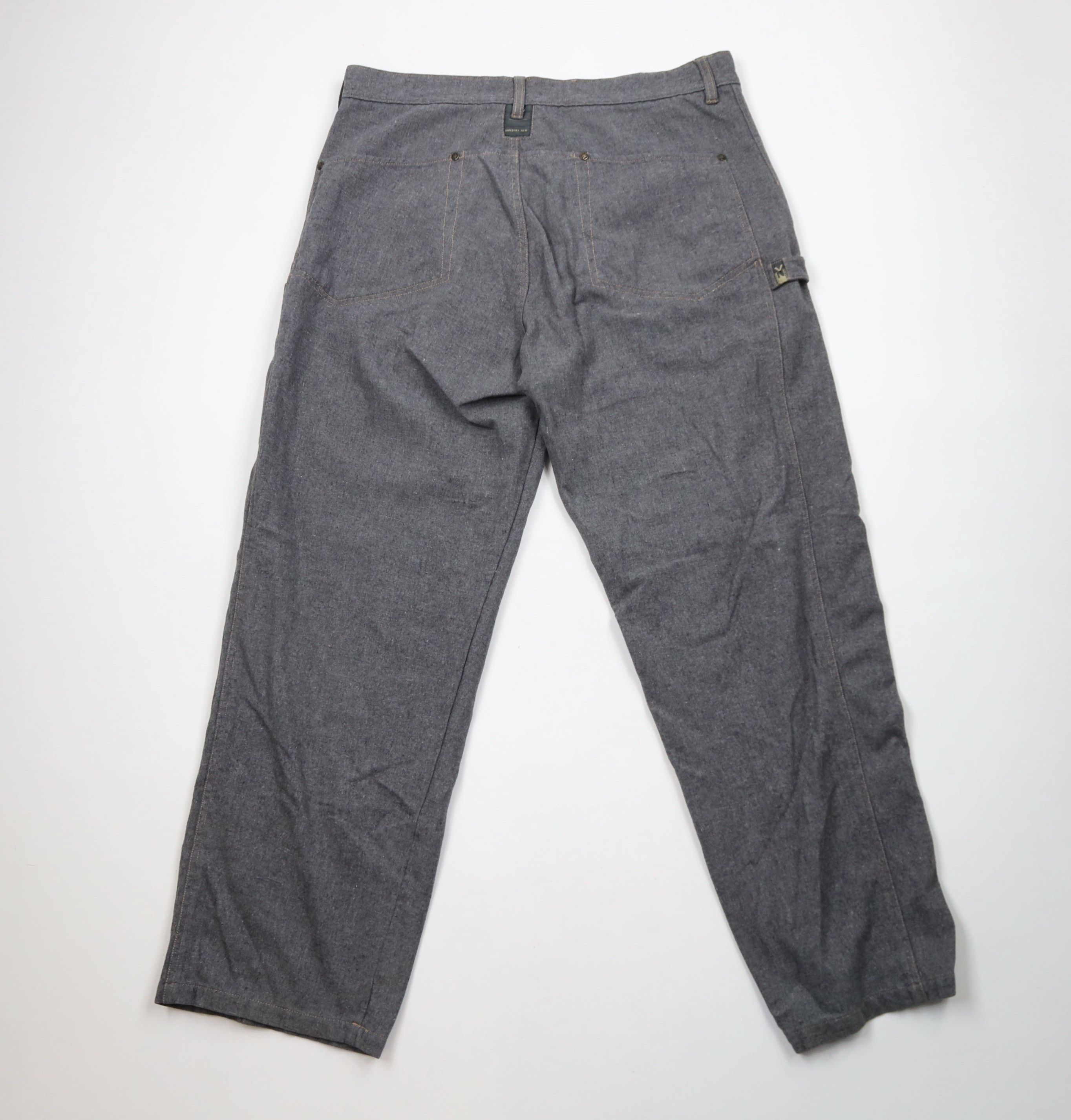 Vintage Vintage 90s Streetwear Baggy Fit Wide Leg Pants Gray Size US 36 / EU 52 - 9 Thumbnail