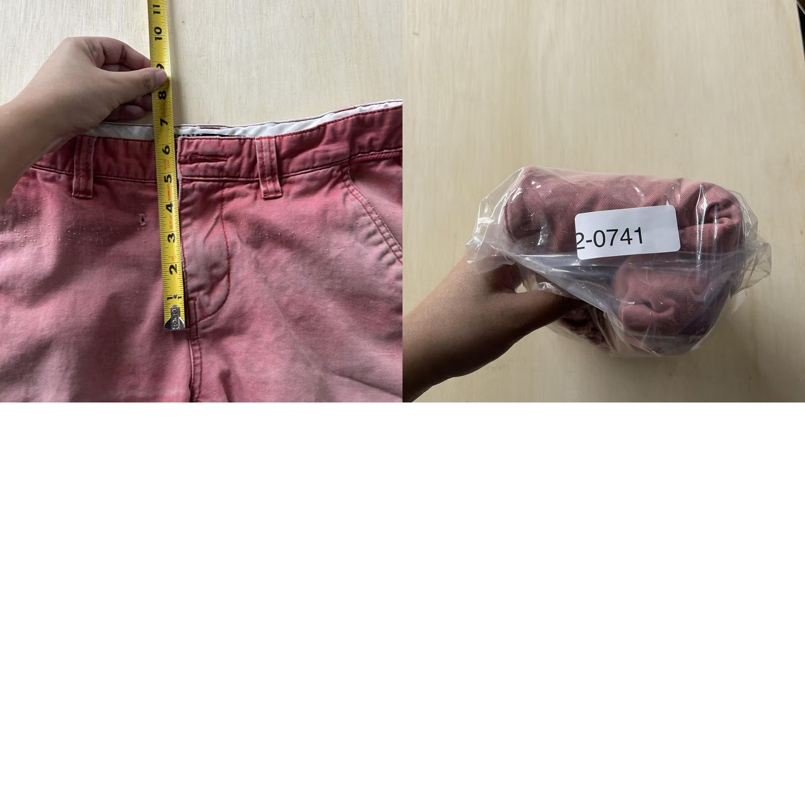 Bdg BDG Chino Shorts Mens 29 Pink Distressed Cutoff Frayed Hem Faded Casual Size US 29 - 8 Thumbnail