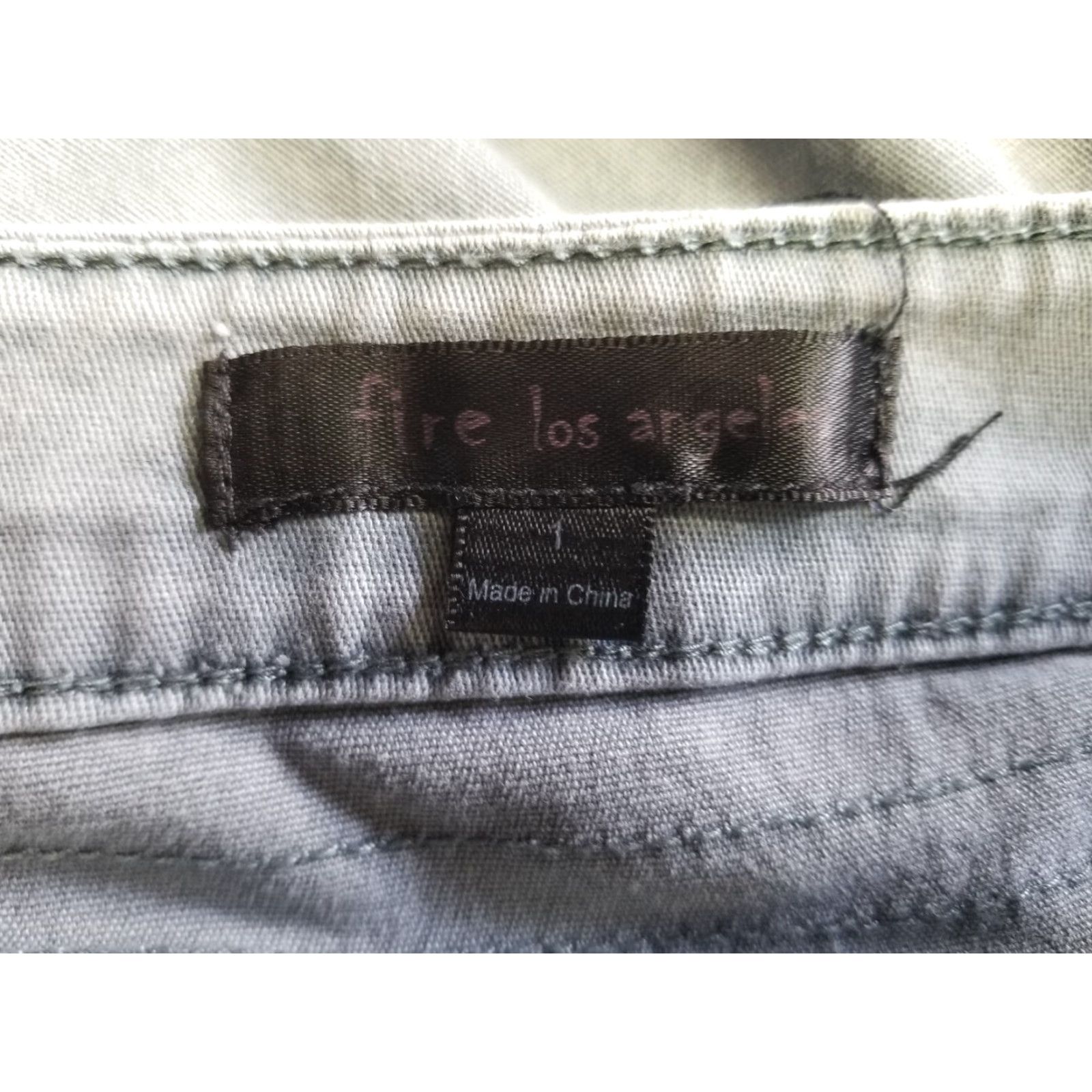 Vintage FIRE LOS ANGELES Jeans Skinny Denim Gray Juniors Size 1 Women KS? Size 25" / US 0 / IT 36 - 7 Thumbnail