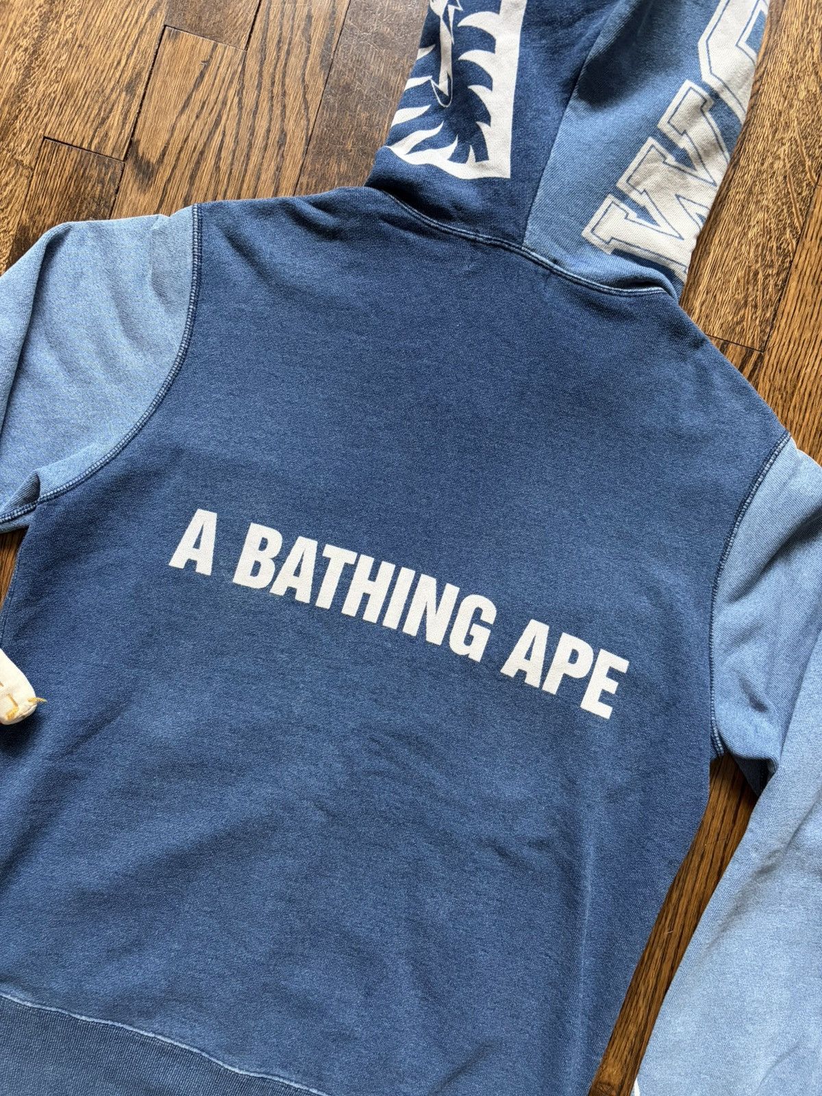 Bape Bape Indigo Full Zip Shark Hoodie Size US M / EU 48-50 / 2 - 4 Thumbnail