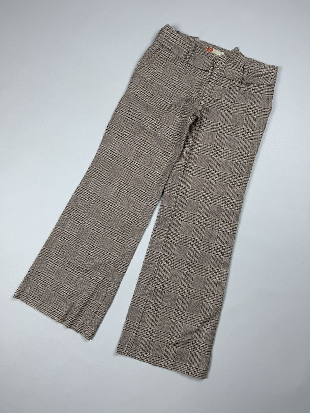 Japanese Brand × Michiko Koshino Michiko Koshino Ladies Plaid Cropped Chino Pants Trousers Size 26" / US 2 / IT 38 - 6 Thumbnail