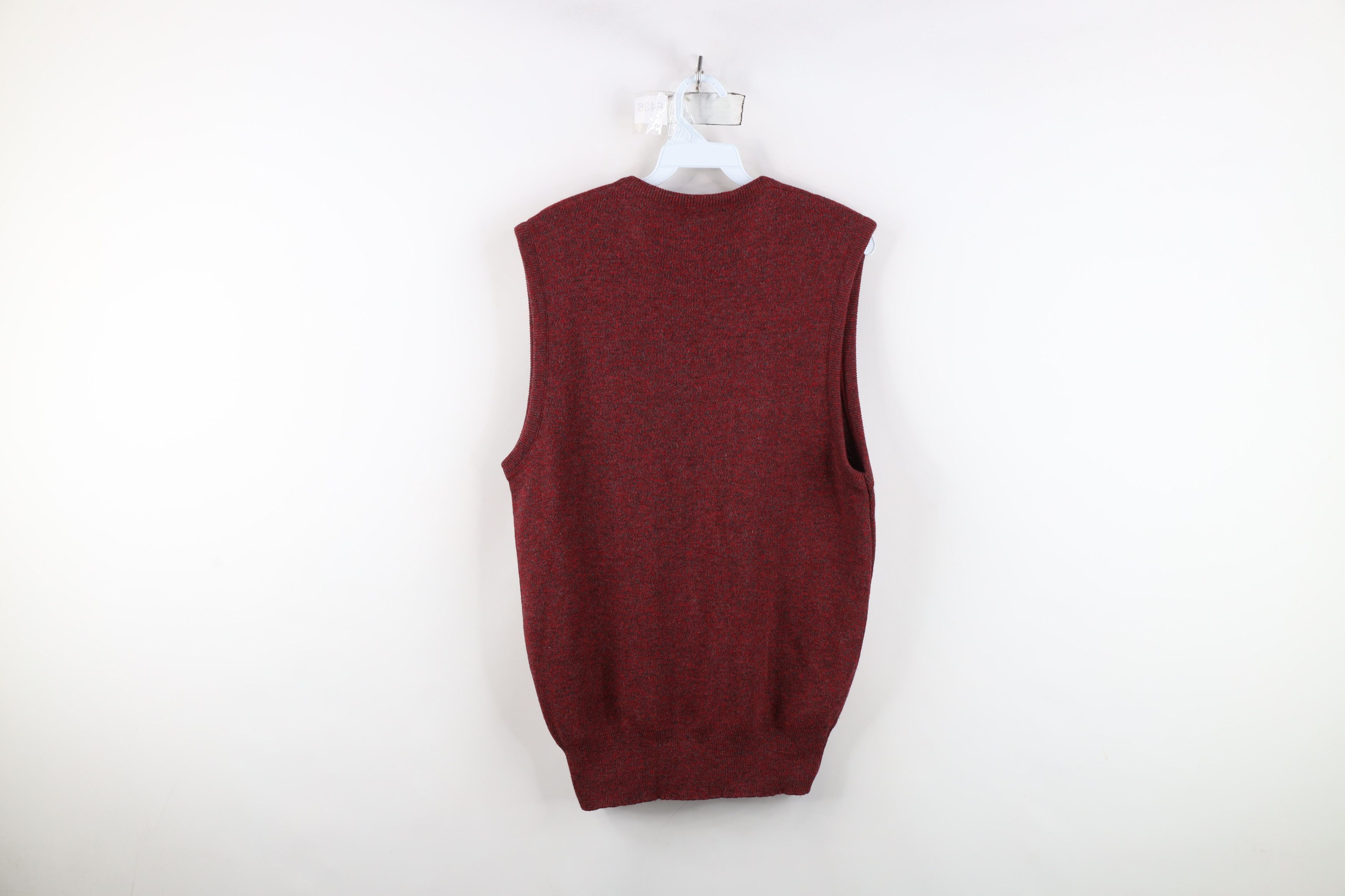 Vintage Deadstock Vintage 70s Streetwear V-Neck Sweater Vest Red USA Size US XL / EU 56 / 4 - 9 Thumbnail