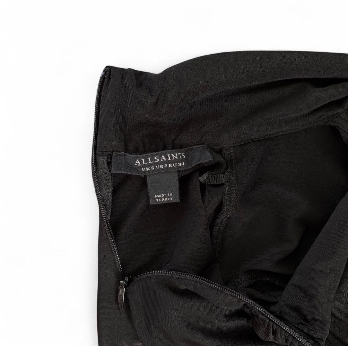 Allsaints All Saints Avant Garde Subversive Black Twisted Drapey Top Size XS / US 0-2 / IT 36-38 - 7 Thumbnail