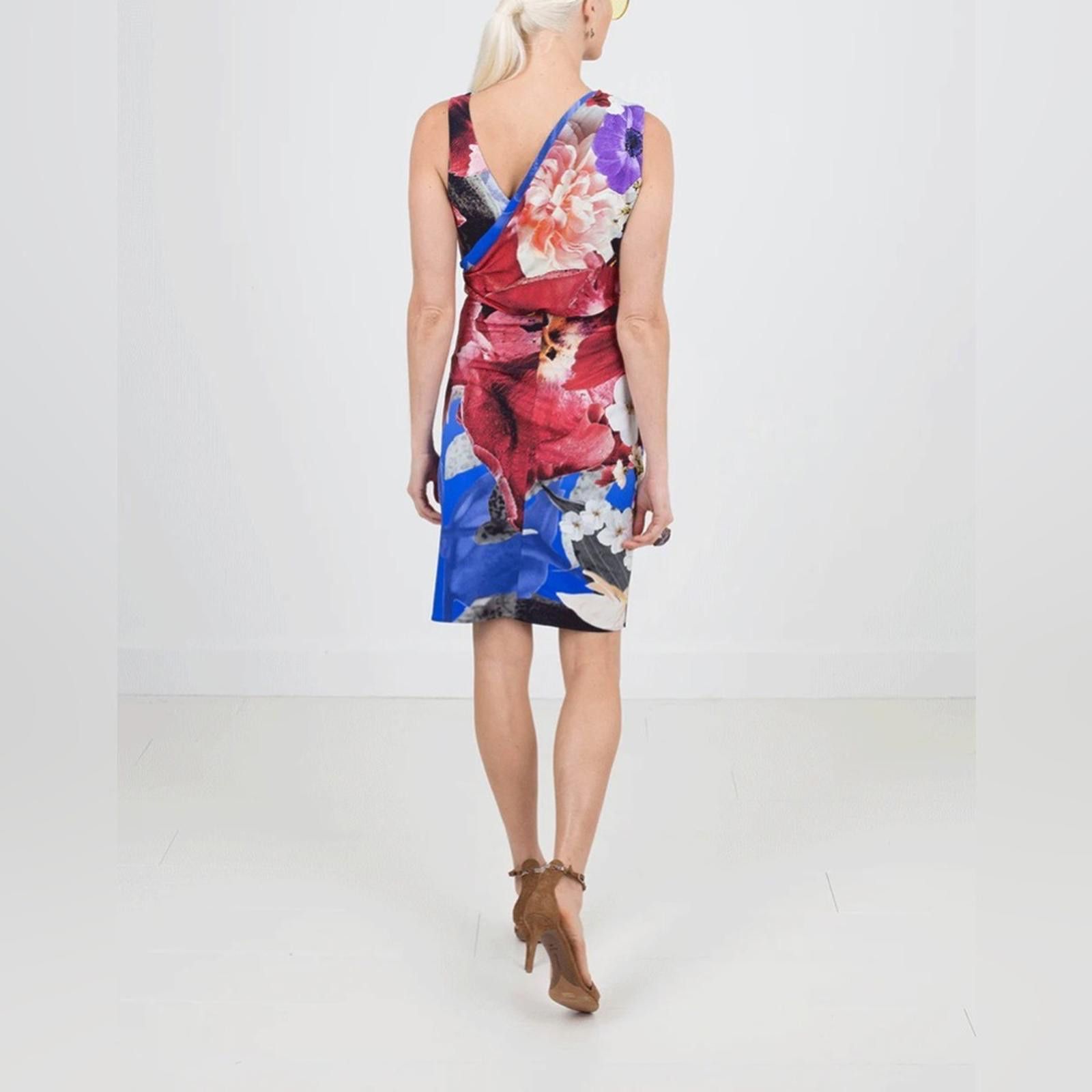 Roberto Cavalli Roberto Cavalli Araki Print Floral Multicolor Dress 2000’s​ Size XS / US 0-2 / IT 36-38 - 9 Thumbnail