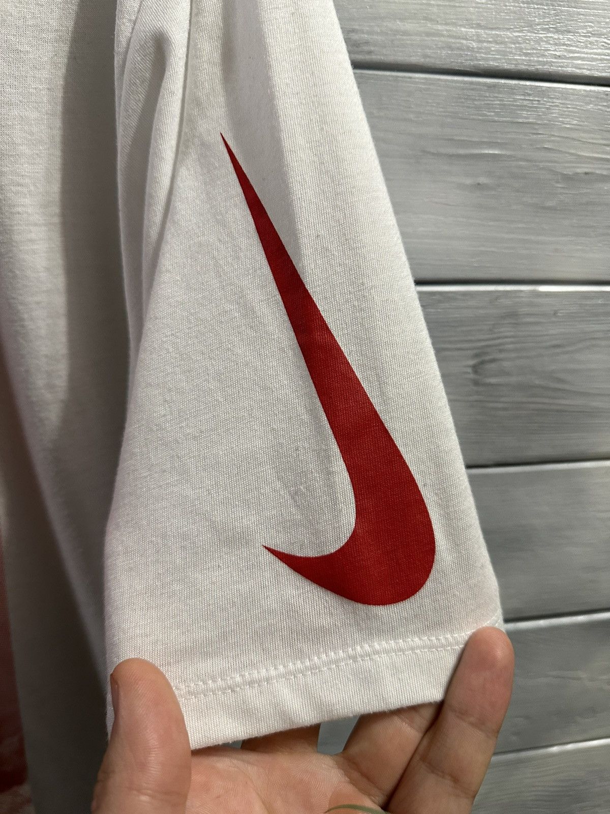 Nike Rare T-Shirt Nike Swoosh Drill style. Size US M / EU 48-50 / 2 - 3 Thumbnail
